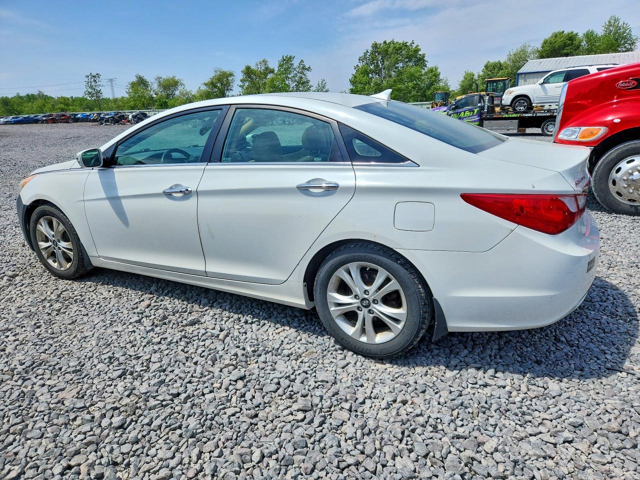 2011 Hyundai Sonata Limited White vin: 5NPEC4ACXBH237128