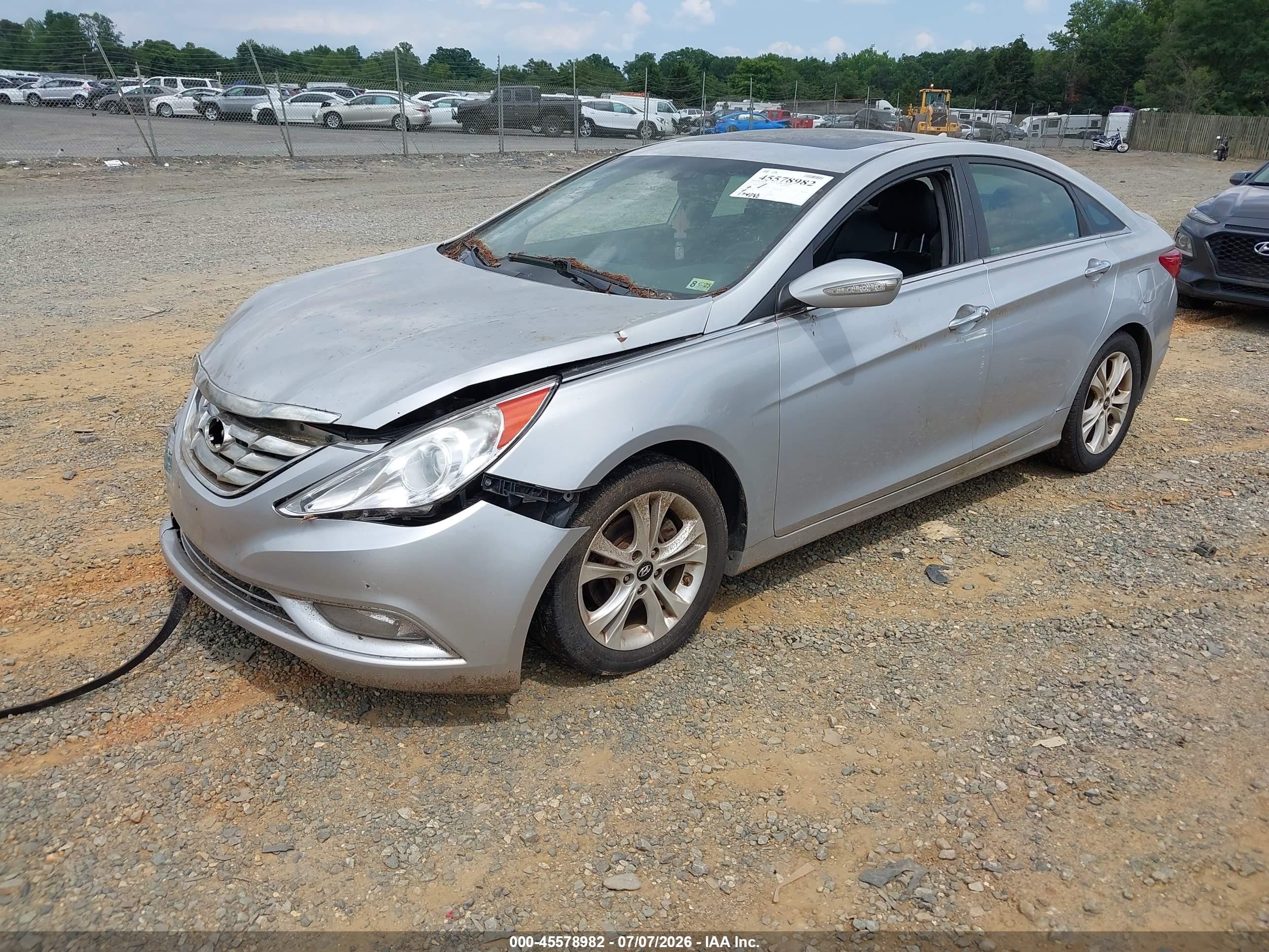 2011 Hyundai Sonata Limited Silver vin: 5NPEC4ACXBH254530