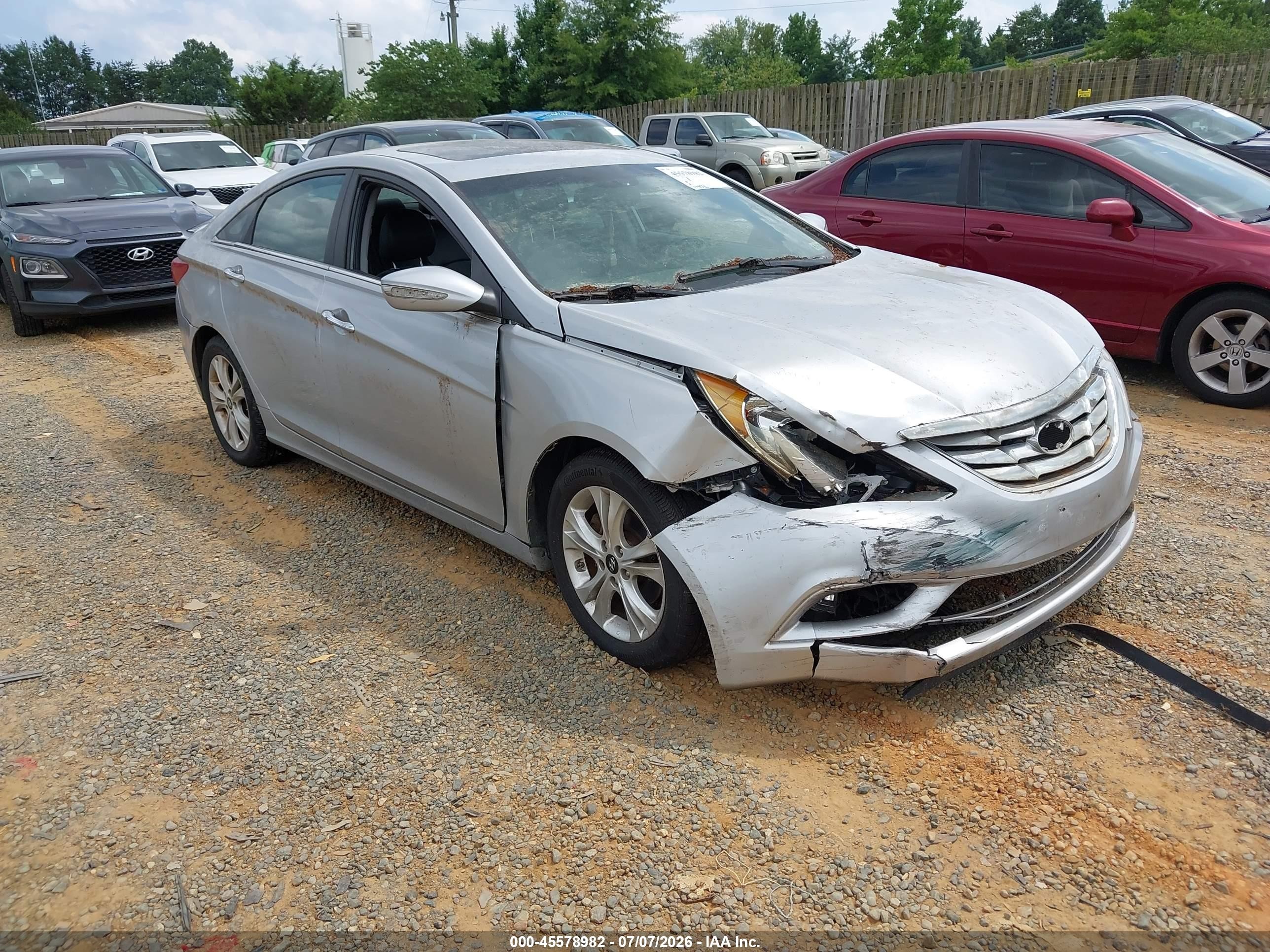 2011 Hyundai Sonata Limited Silver vin: 5NPEC4ACXBH254530