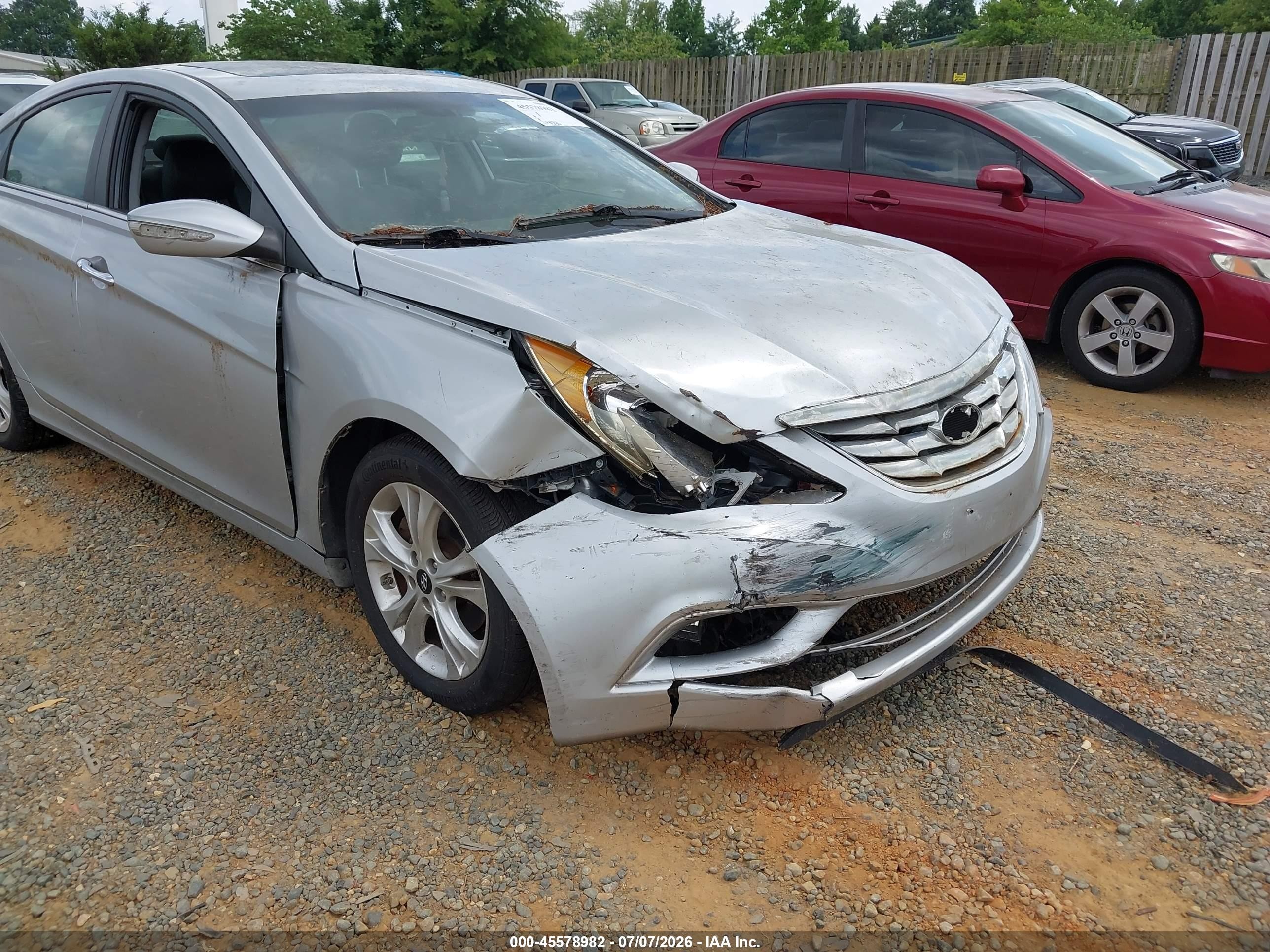 2011 Hyundai Sonata Limited Silver vin: 5NPEC4ACXBH254530