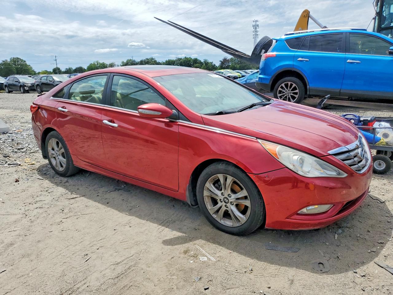 2011 Hyundai Sonata Limited Red vin: 5NPEC4ACXBH293389