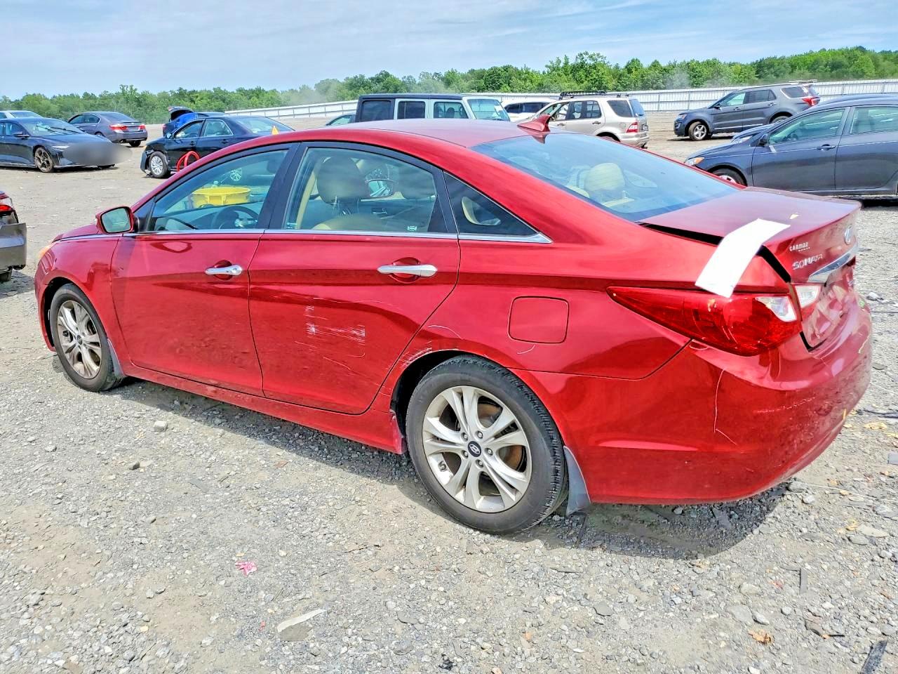2011 Hyundai Sonata Limited Red vin: 5NPEC4ACXBH293389