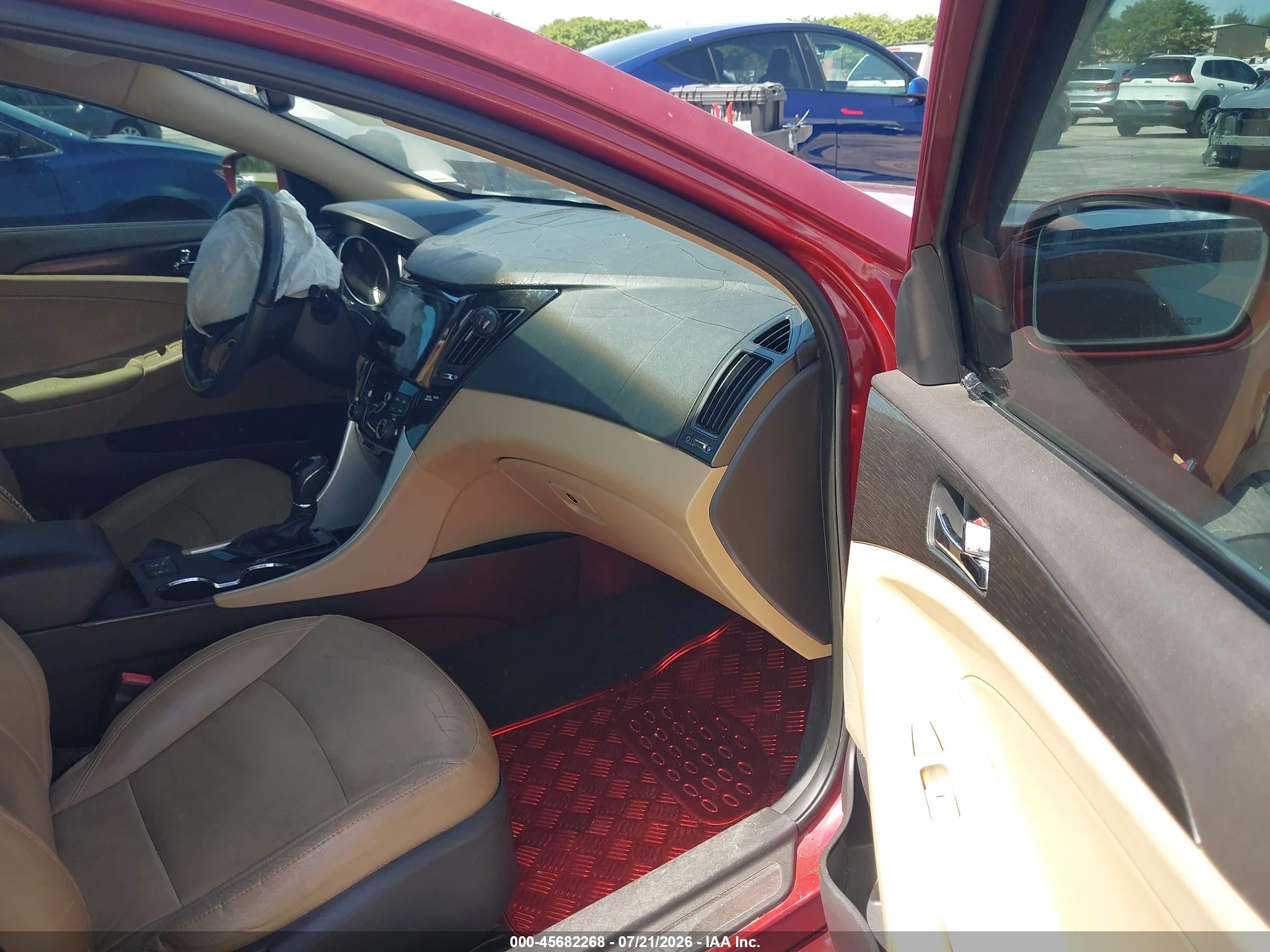 2011 Hyundai Sonata Limited Красный vin: 5NPEC4ACXBH305556
