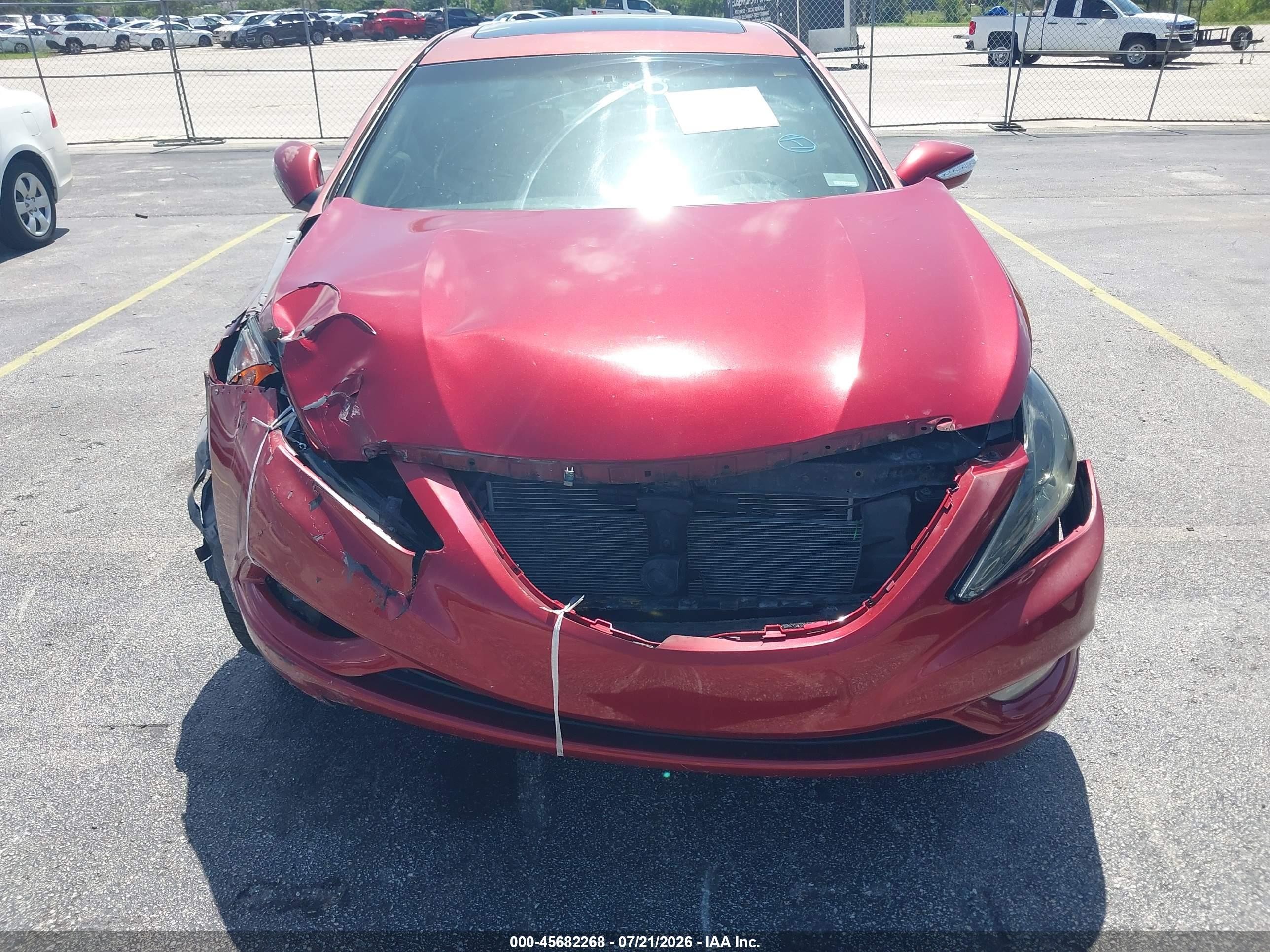 2011 Hyundai Sonata Limited Красный vin: 5NPEC4ACXBH305556