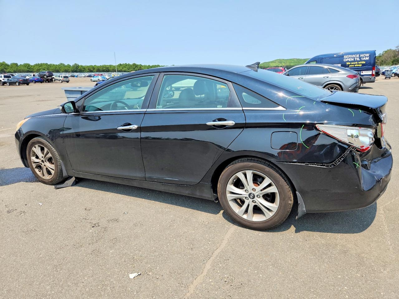 2011 Hyundai Sonata Limited Black vin: 5NPEC4ACXBH306626