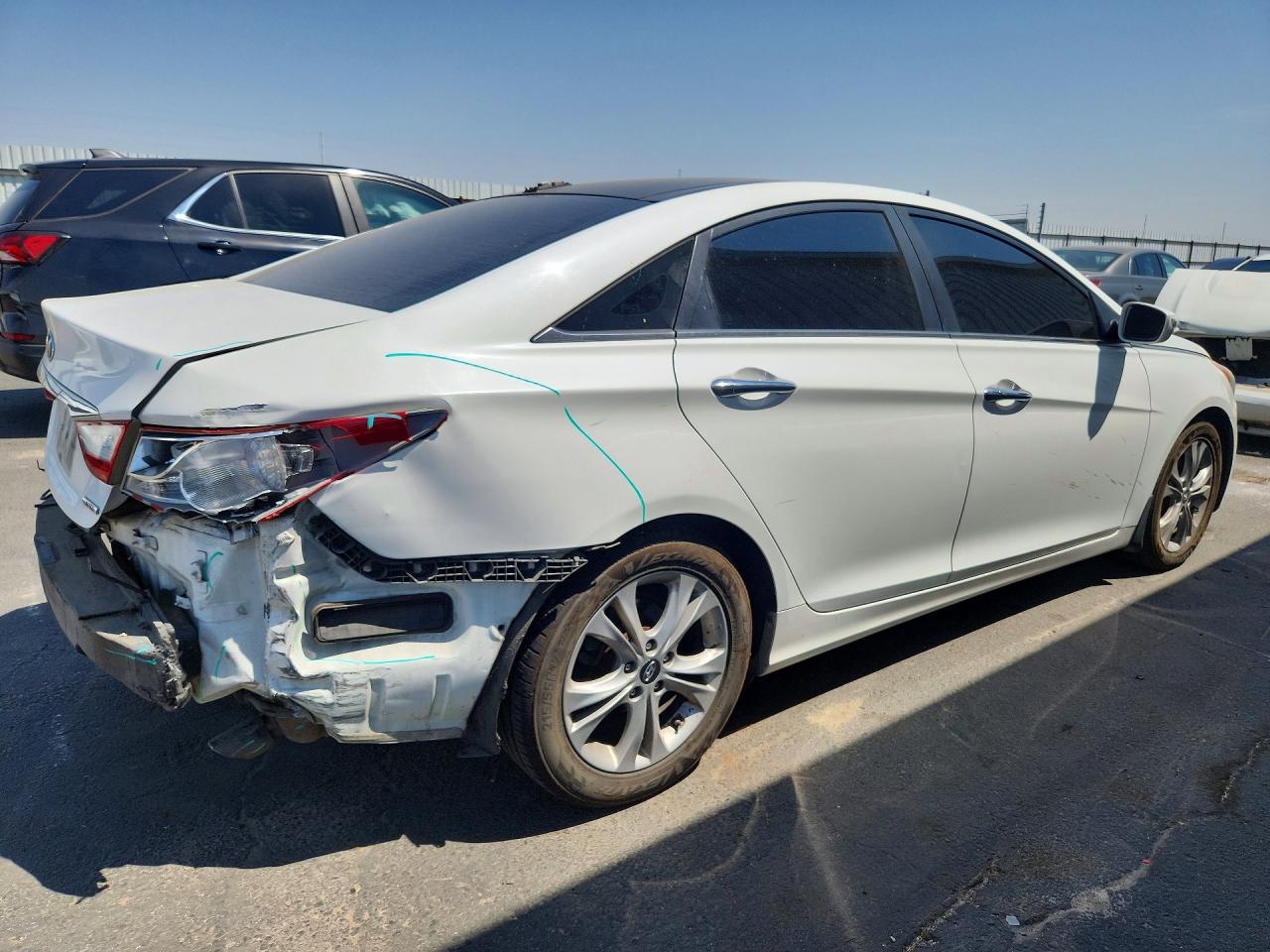 2012 Hyundai Sonata Limited White vin: 5NPEC4ACXCH368271