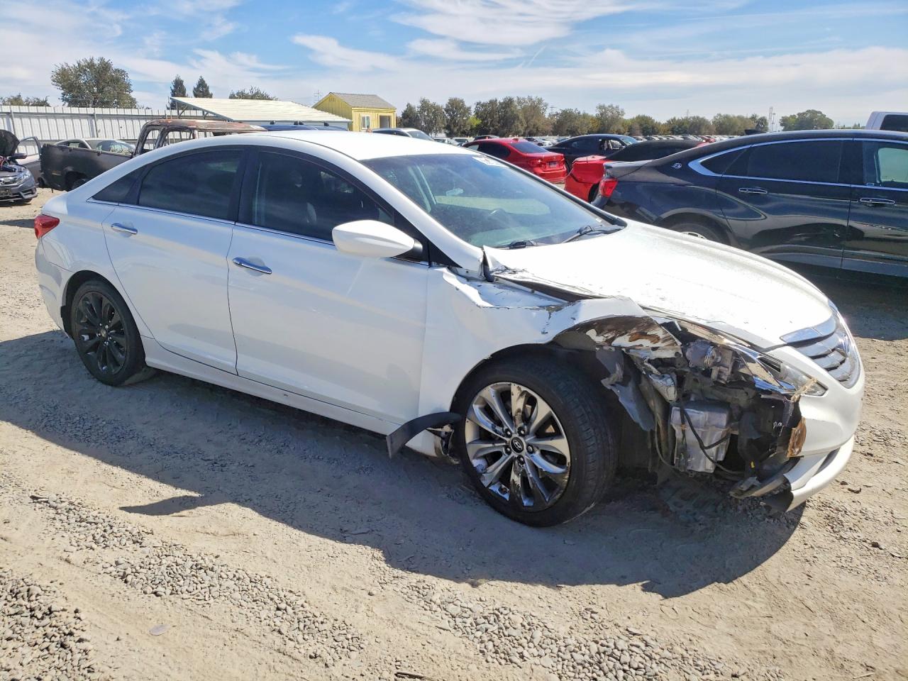 2012 Hyundai Sonata Se White vin: 5NPEC4ACXCH369677