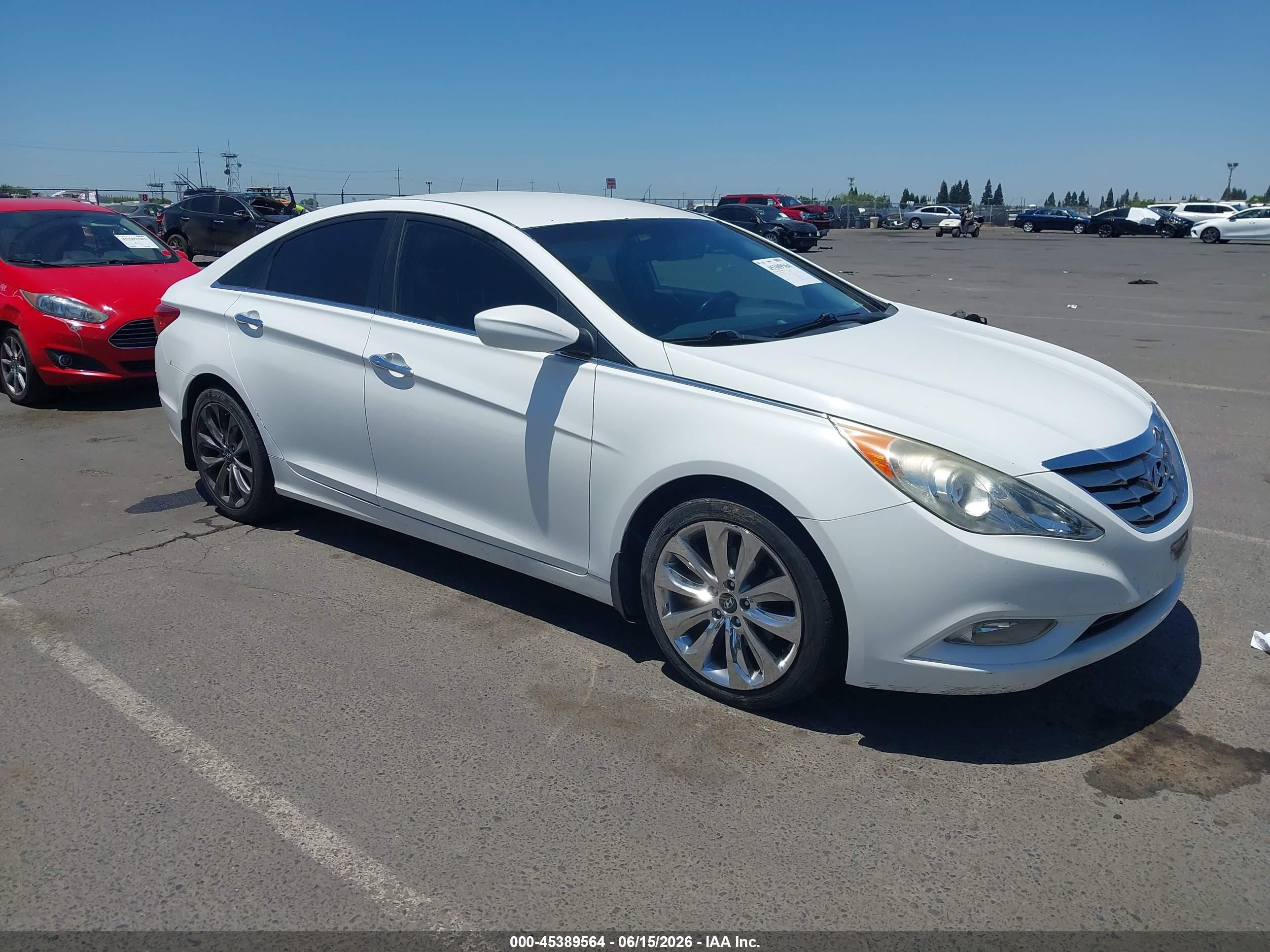 2012 Hyundai Sonata Se White vin: 5NPEC4ACXCH371526