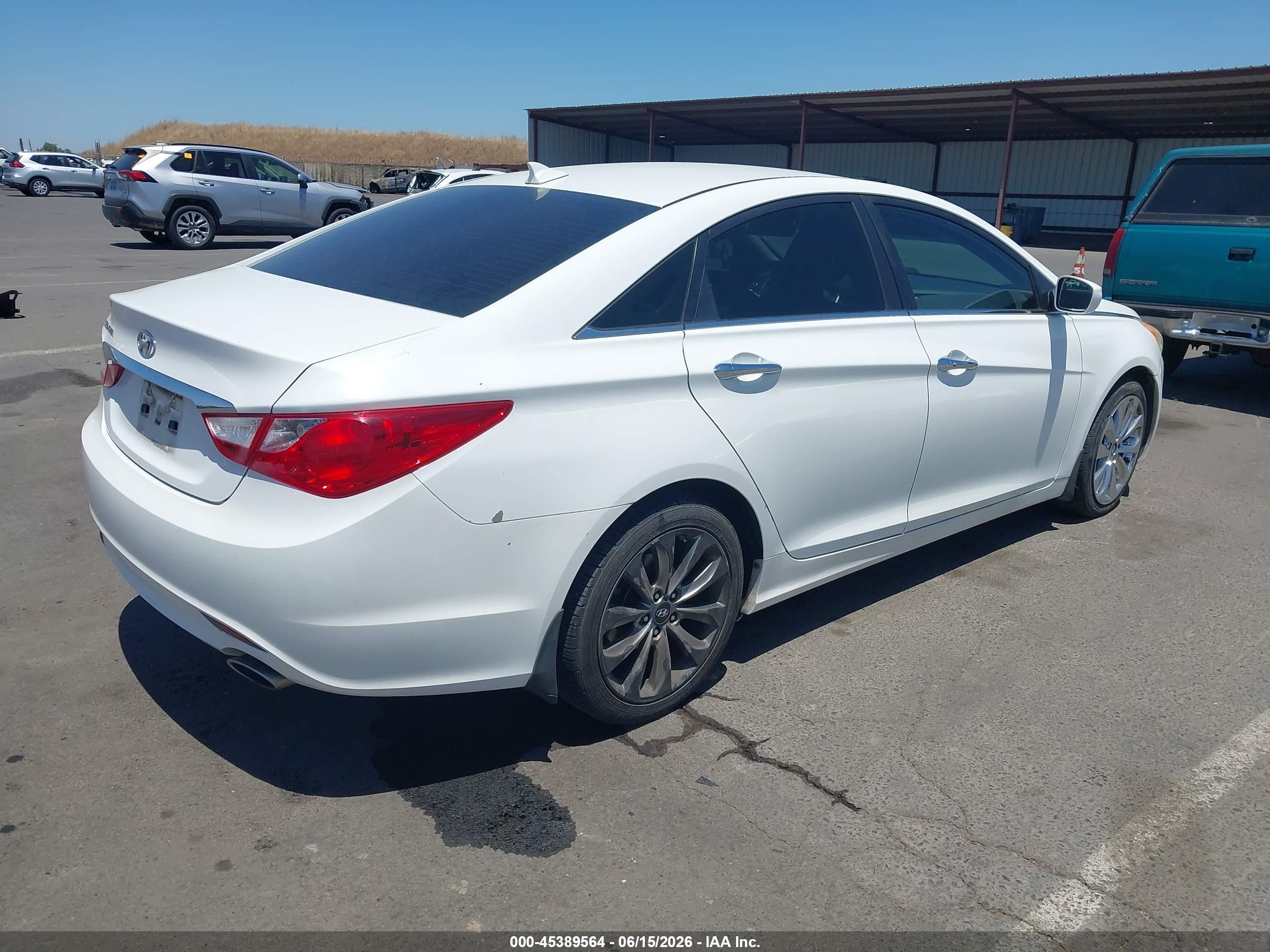 2012 Hyundai Sonata Se White vin: 5NPEC4ACXCH371526
