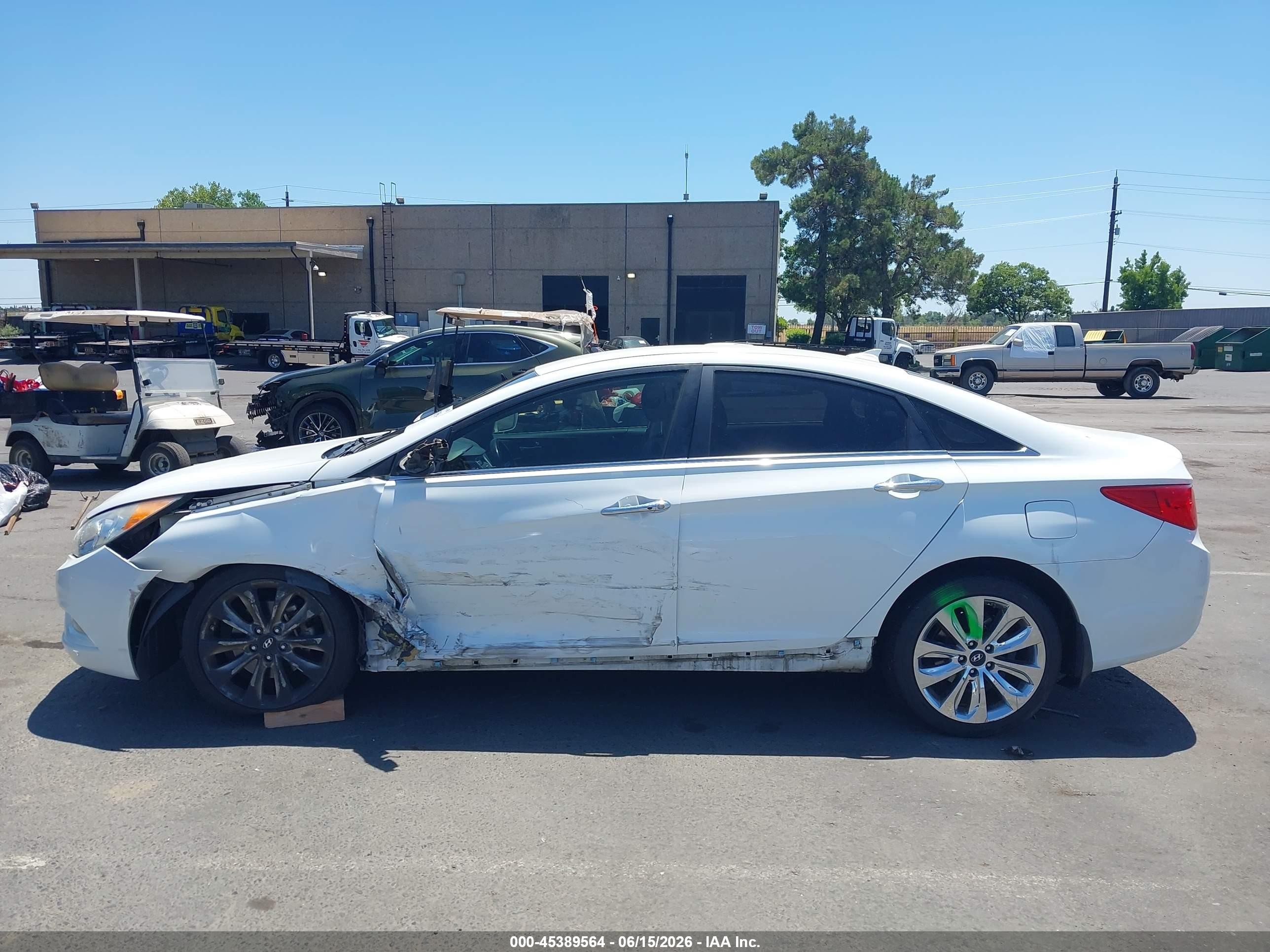2012 Hyundai Sonata Se White vin: 5NPEC4ACXCH371526