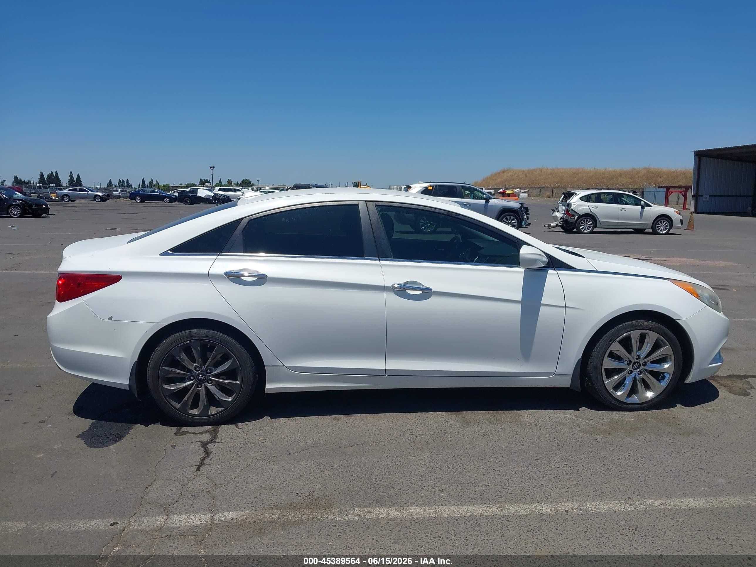 2012 Hyundai Sonata Se White vin: 5NPEC4ACXCH371526