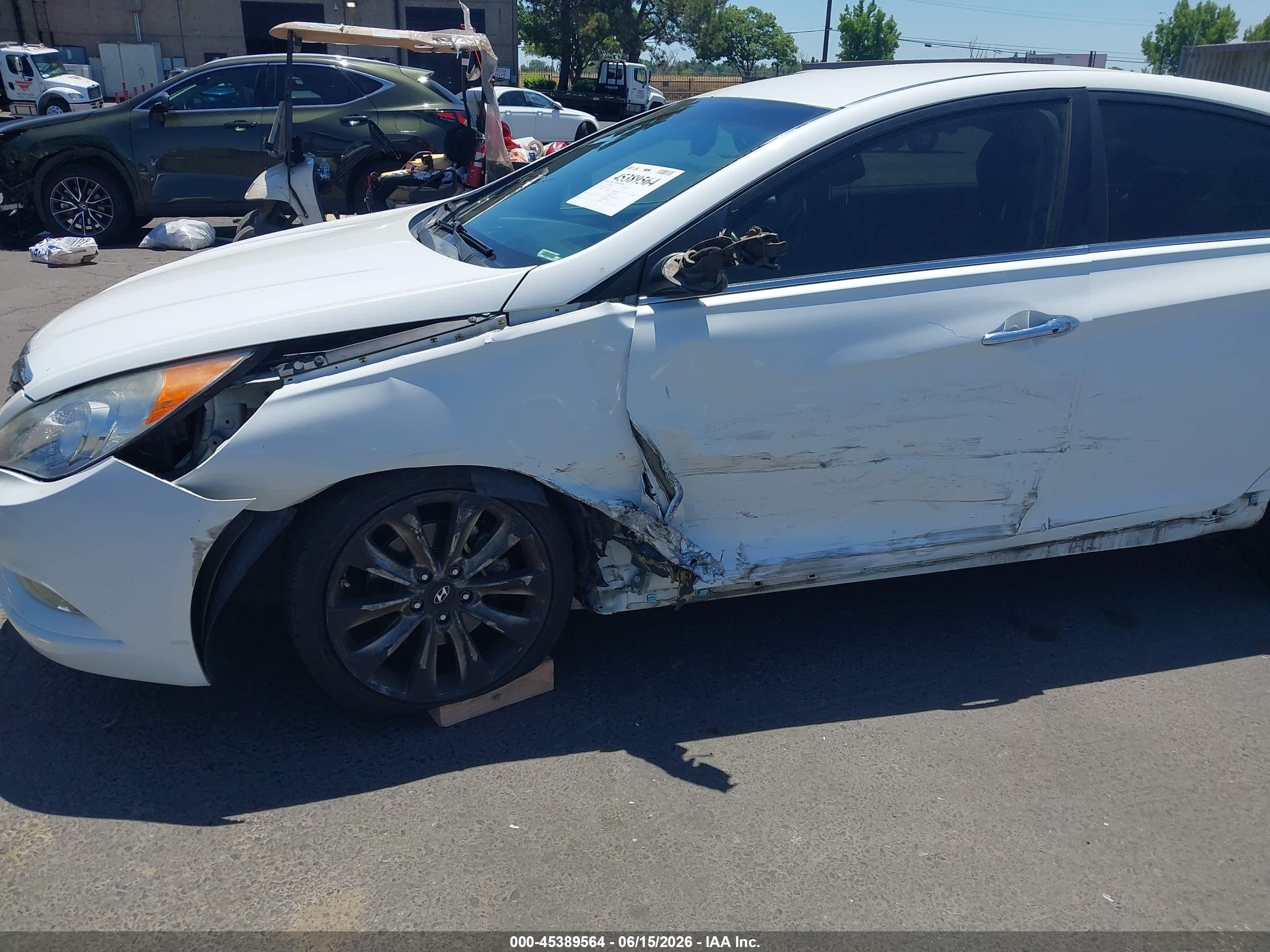 2012 Hyundai Sonata Se White vin: 5NPEC4ACXCH371526