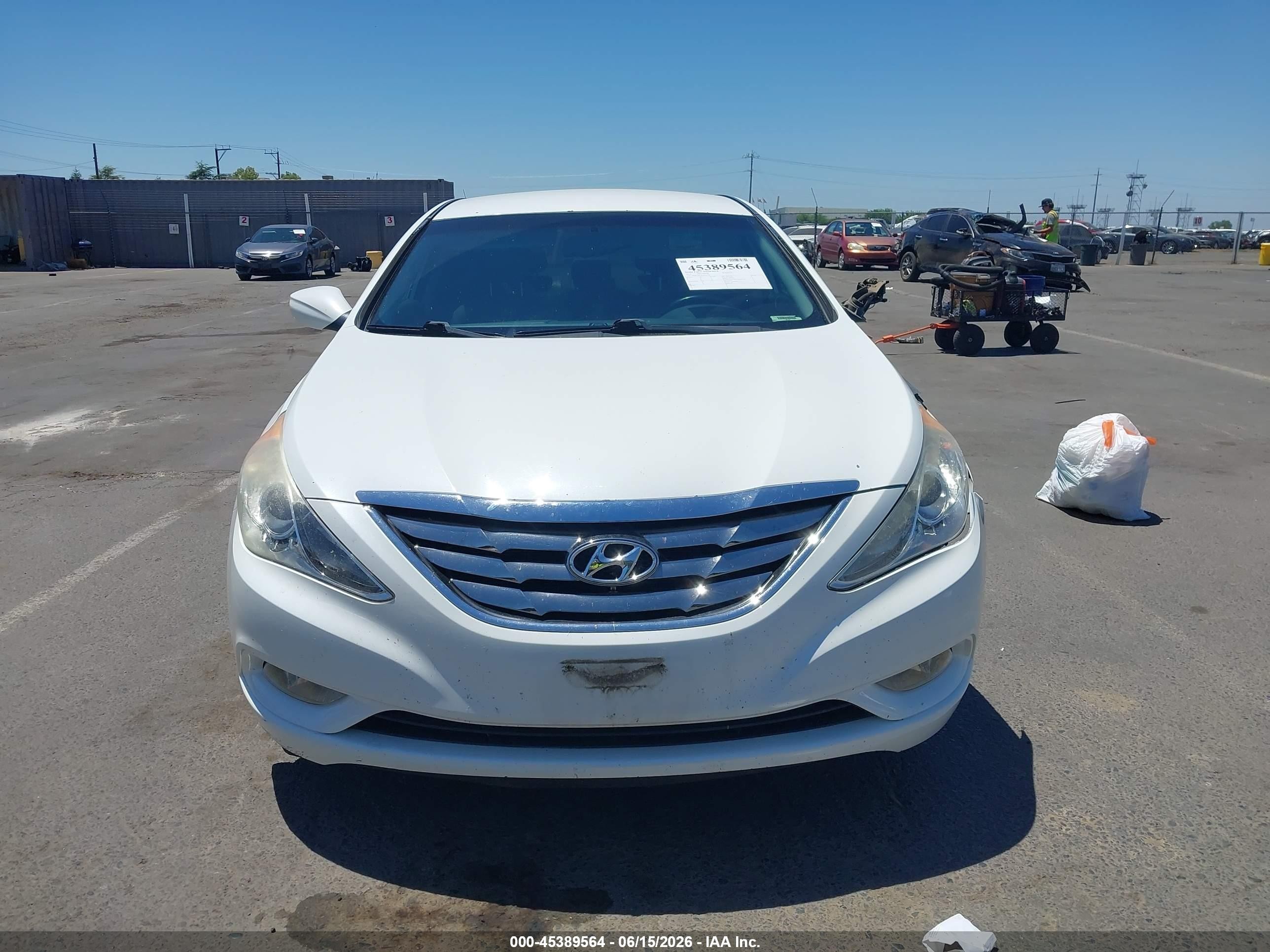 2012 Hyundai Sonata Se White vin: 5NPEC4ACXCH371526