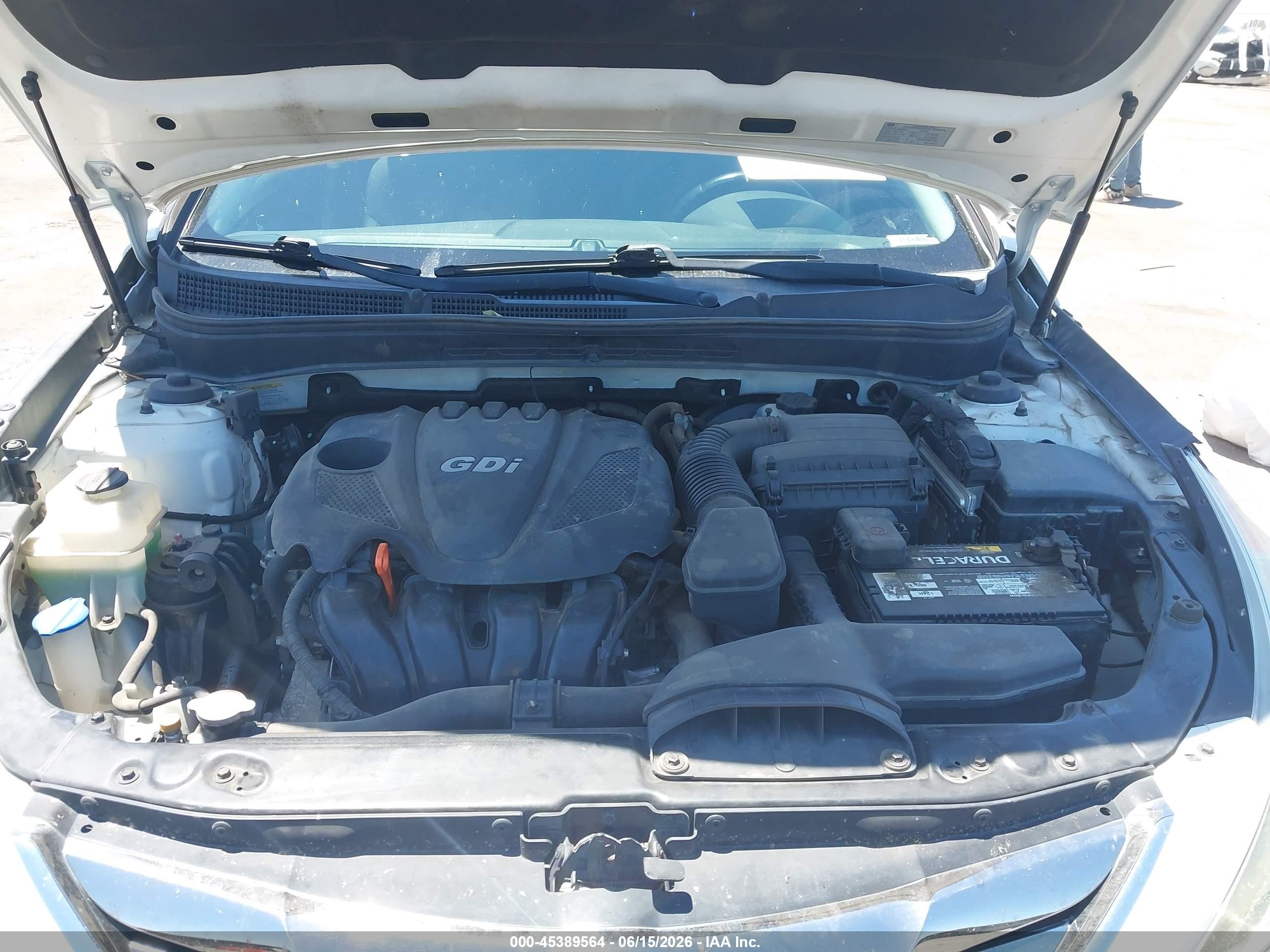 2012 Hyundai Sonata Se White vin: 5NPEC4ACXCH371526