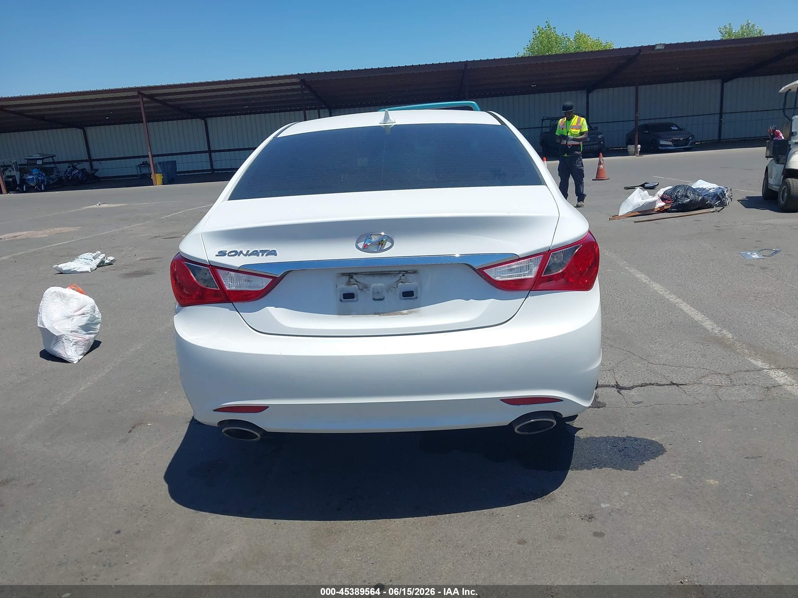 2012 Hyundai Sonata Se White vin: 5NPEC4ACXCH371526