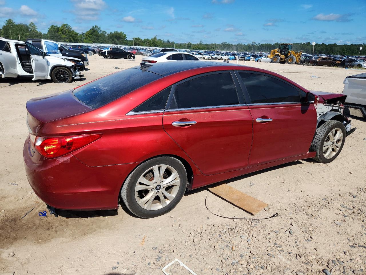 2012 Hyundai Sonata Limited Бордовый vin: 5NPEC4ACXCH371624