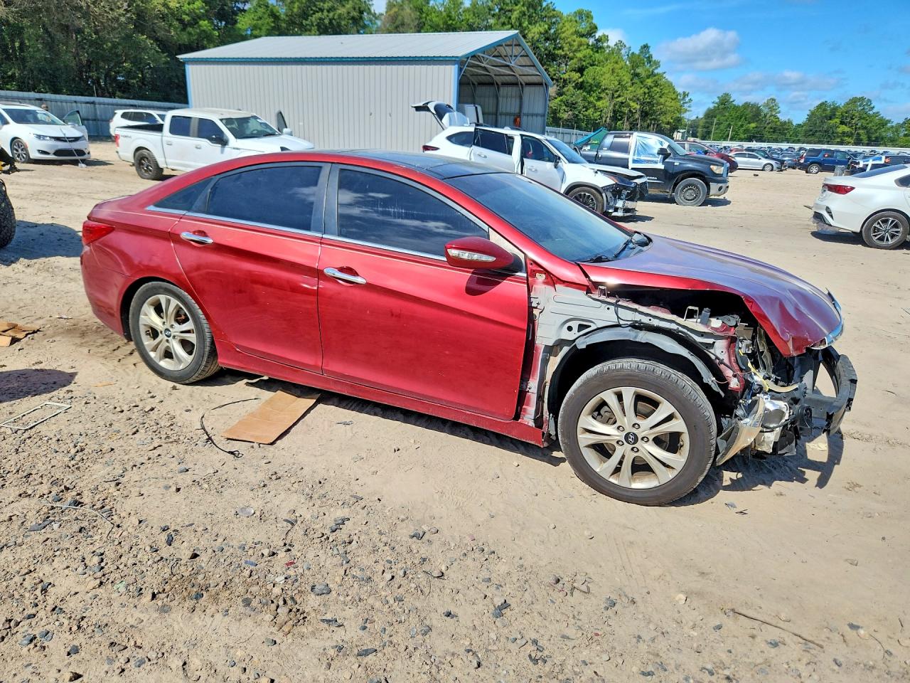 2012 Hyundai Sonata Limited Бордовый vin: 5NPEC4ACXCH371624