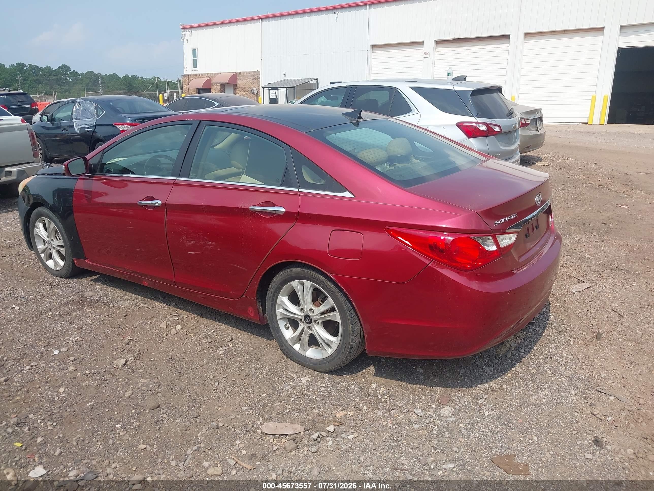 2012 Hyundai Sonata Limited Red vin: 5NPEC4ACXCH373373