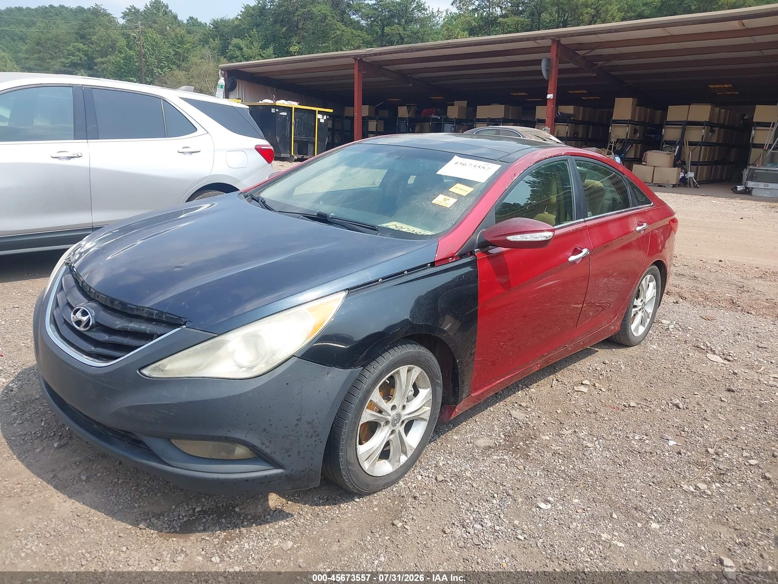 2012 Hyundai Sonata Limited Red vin: 5NPEC4ACXCH373373