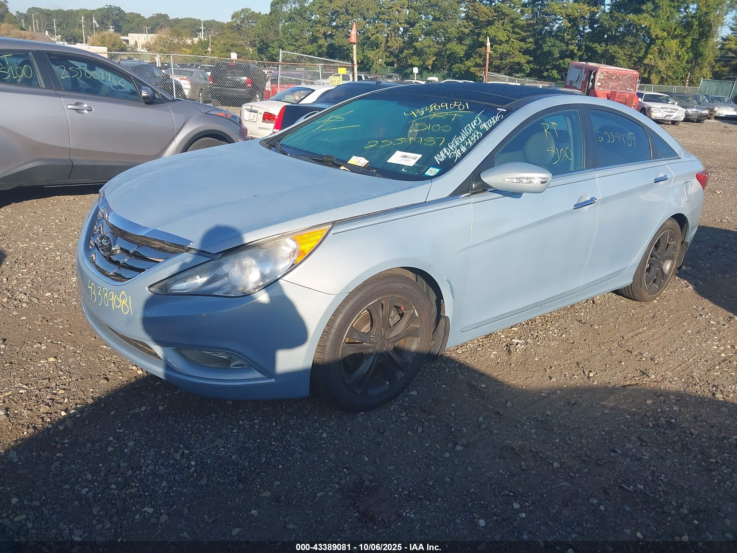 2012 Hyundai Sonata Limited Синий vin: 5NPEC4ACXCH387158