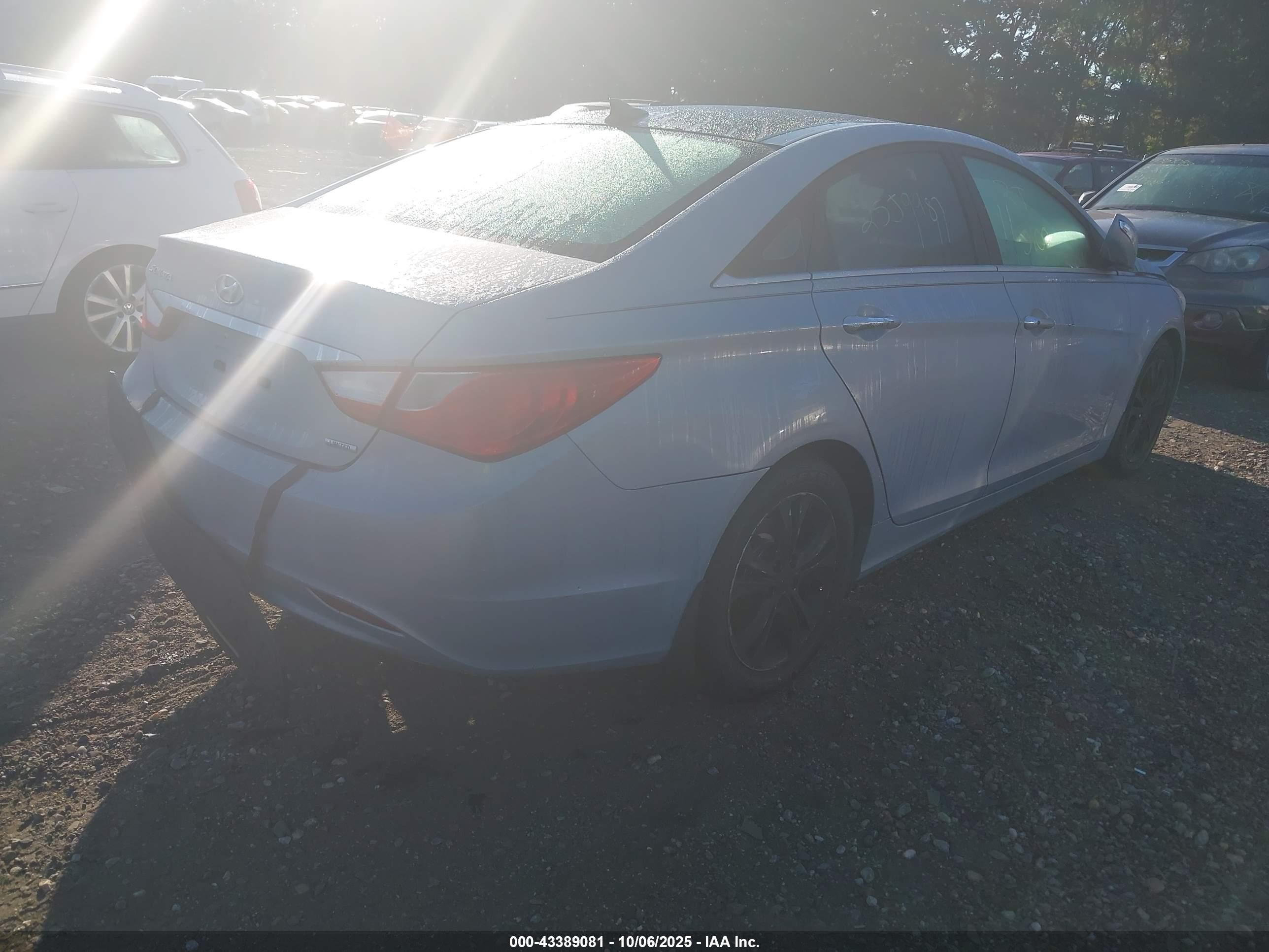 2012 Hyundai Sonata Limited Синий vin: 5NPEC4ACXCH387158