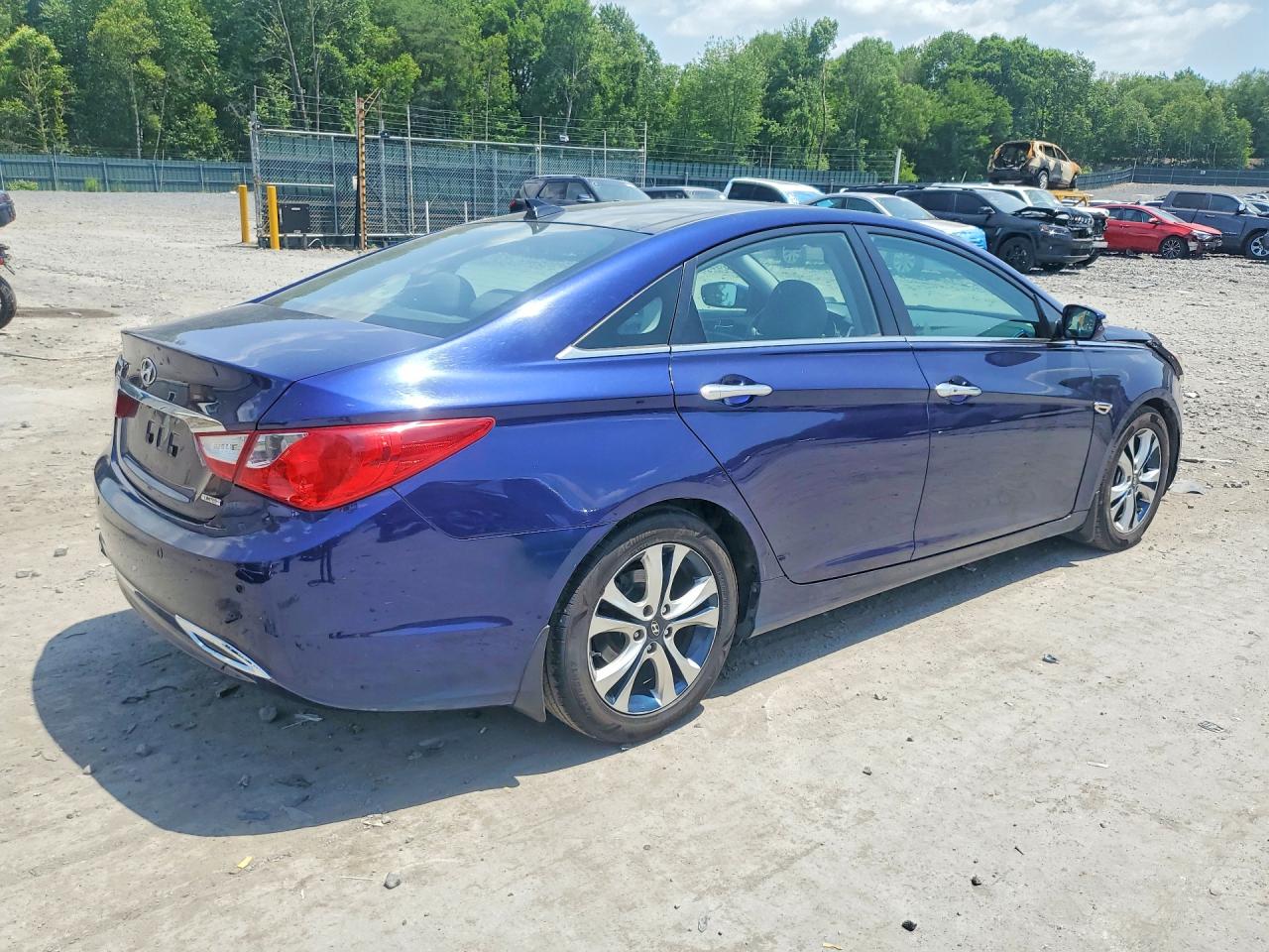2012 Hyundai Sonata Limited Blue vin: 5NPEC4ACXCH390545