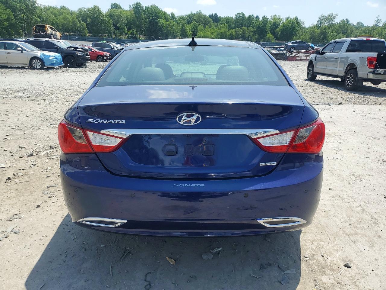 2012 Hyundai Sonata Limited Blue vin: 5NPEC4ACXCH390545