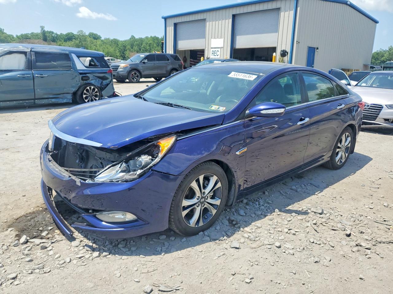 2012 Hyundai Sonata Limited Blue vin: 5NPEC4ACXCH390545