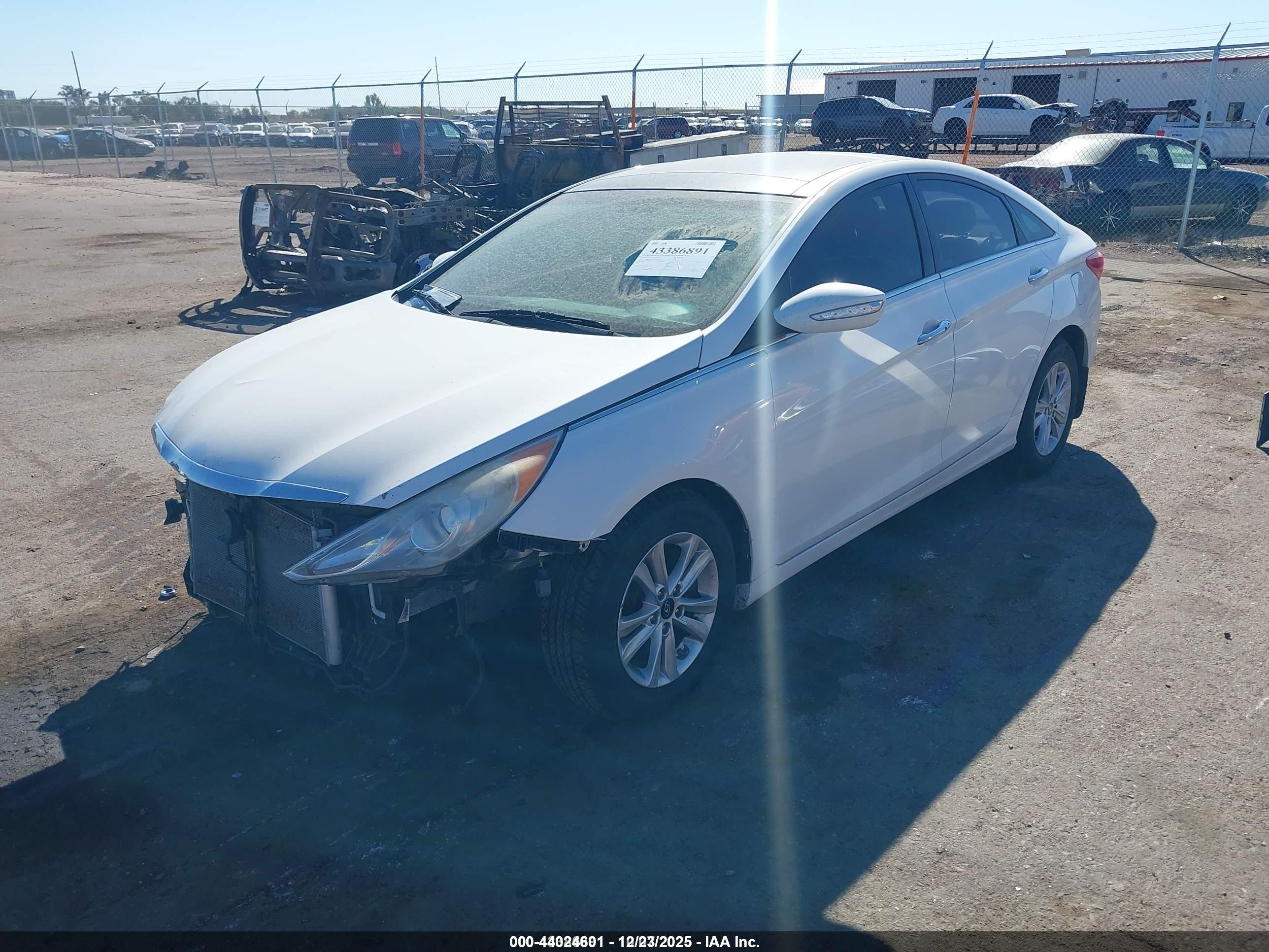 2012 Hyundai Sonata Limited White vin: 5NPEC4ACXCH449397