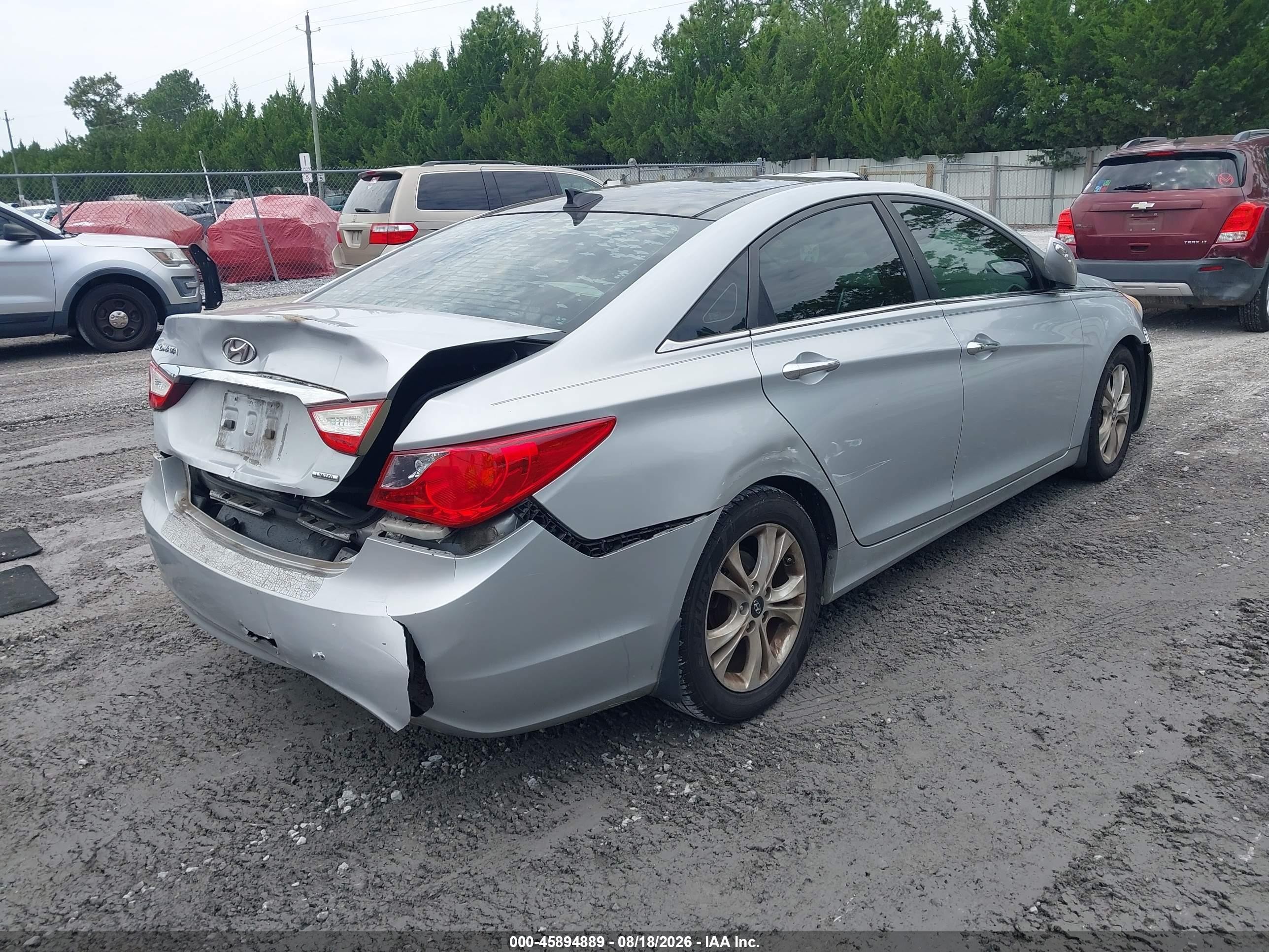 2012 Hyundai Sonata Limited Silver vin: 5NPEC4ACXCH472226