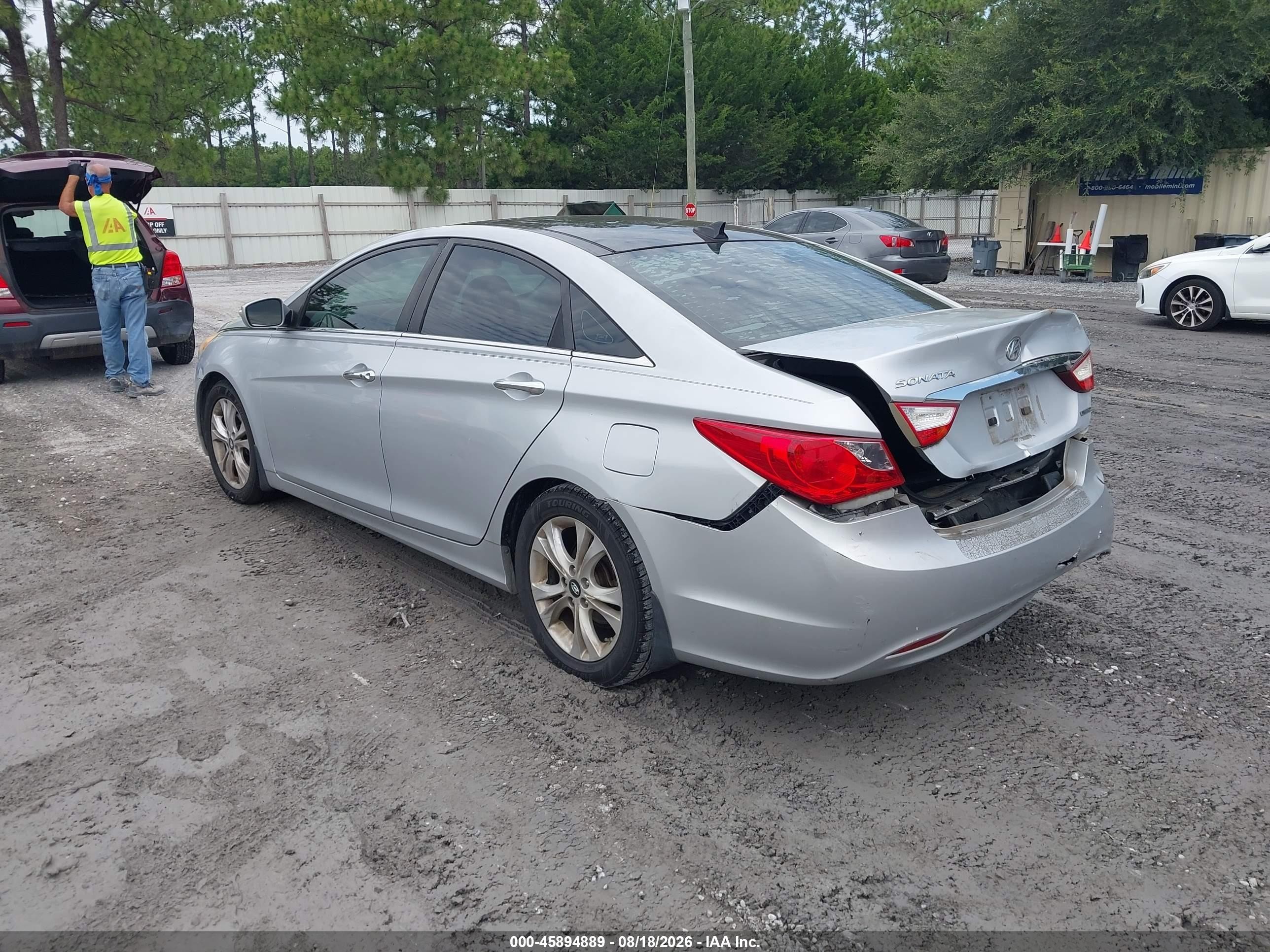 2012 Hyundai Sonata Limited Silver vin: 5NPEC4ACXCH472226