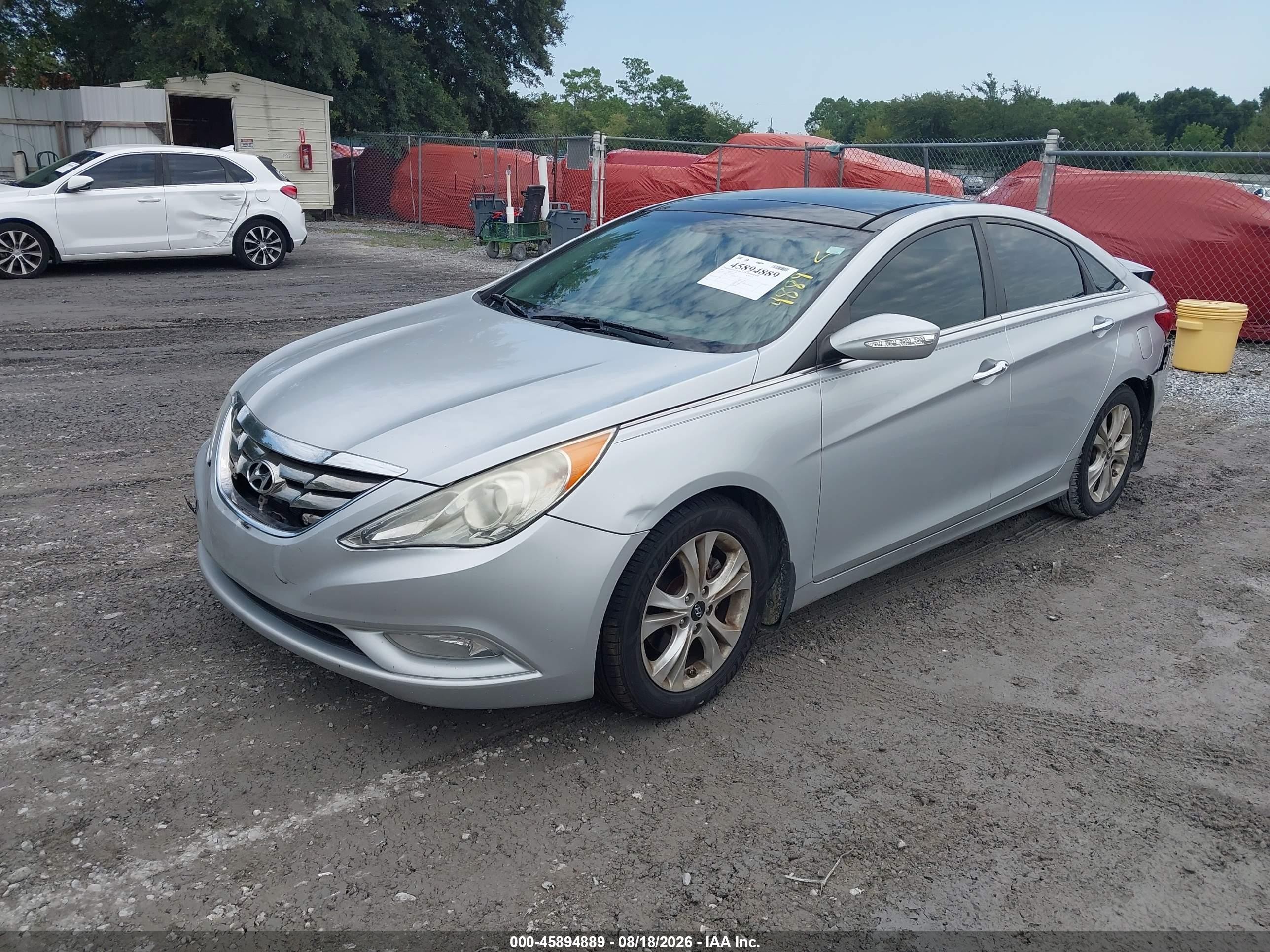 2012 Hyundai Sonata Limited Silver vin: 5NPEC4ACXCH472226