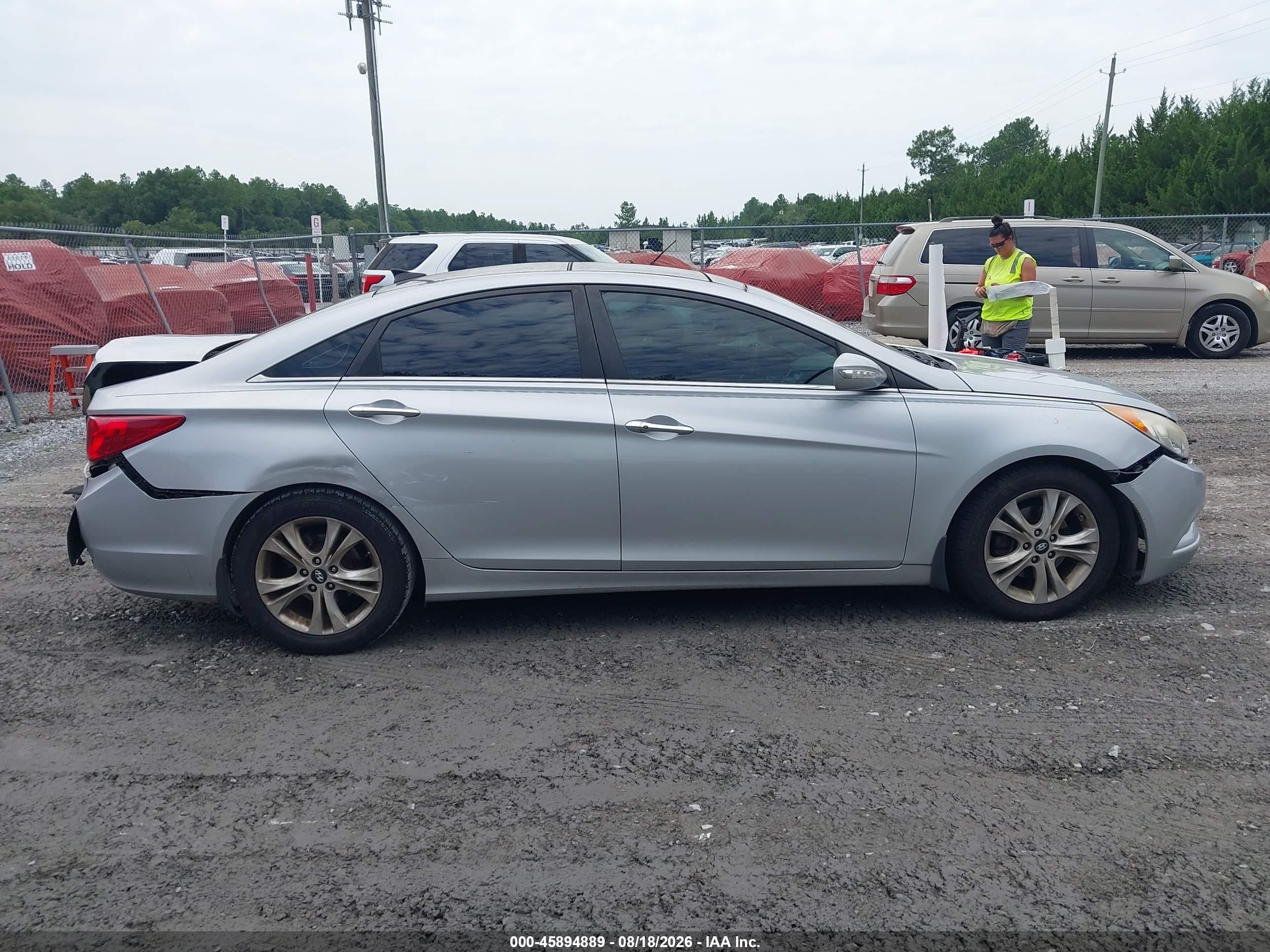 2012 Hyundai Sonata Limited Silver vin: 5NPEC4ACXCH472226