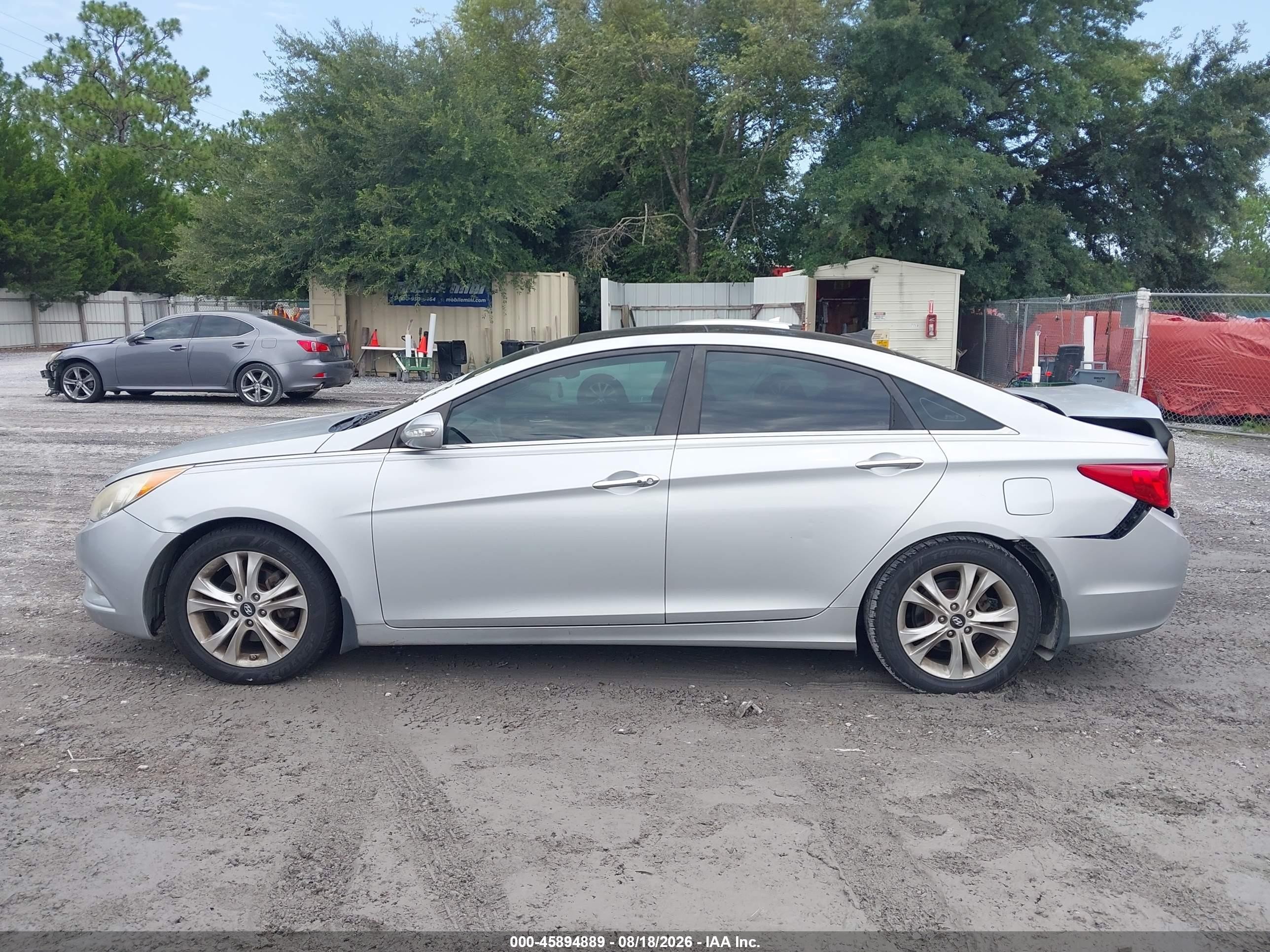 2012 Hyundai Sonata Limited Silver vin: 5NPEC4ACXCH472226