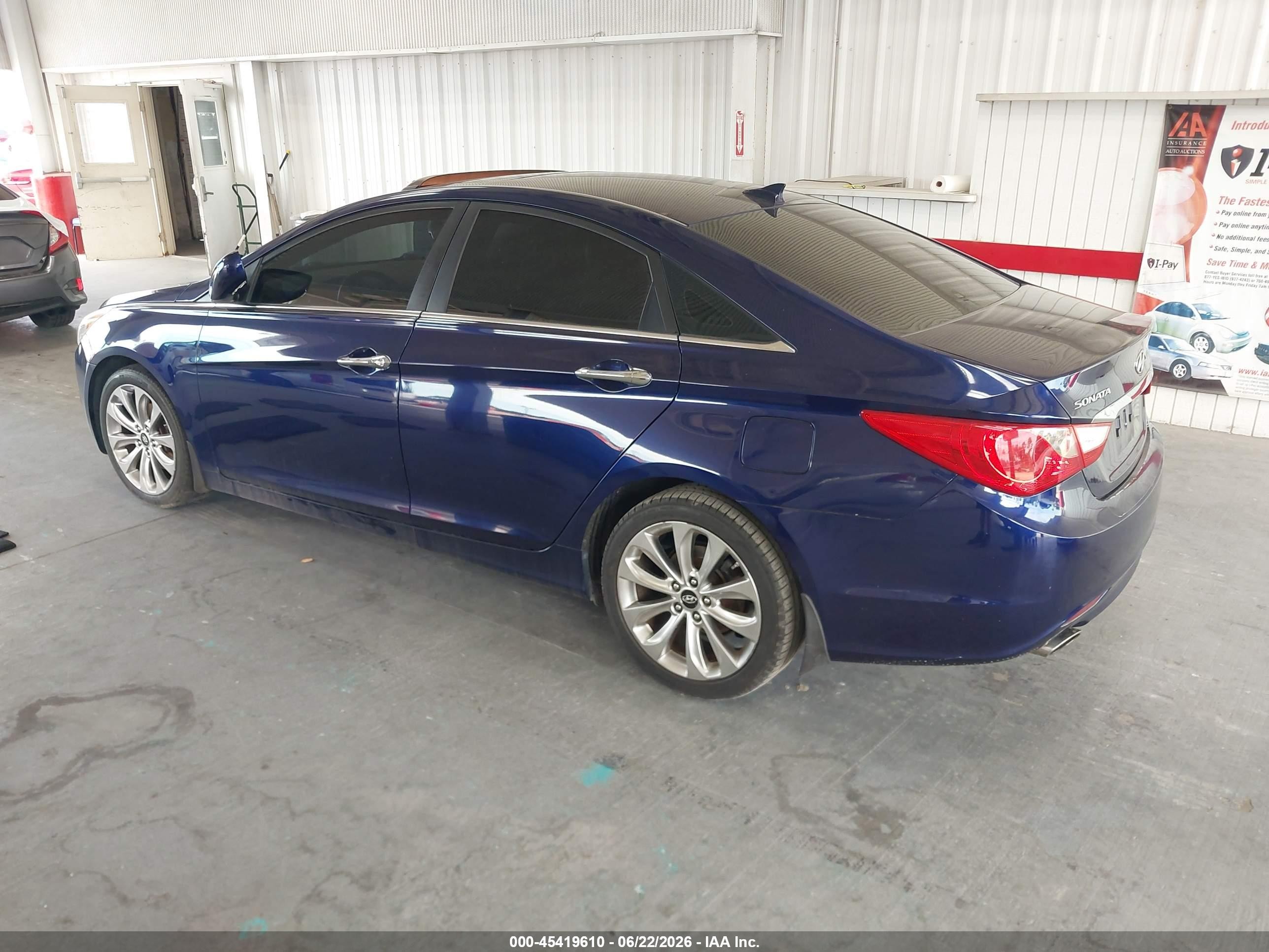 2012 Hyundai Sonata Se Blue vin: 5NPEC4ACXCH481315