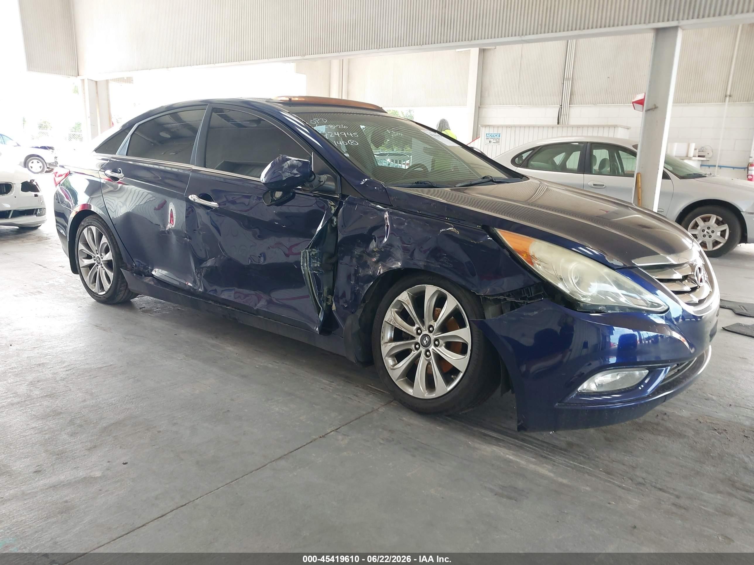 2012 Hyundai Sonata Se Blue vin: 5NPEC4ACXCH481315