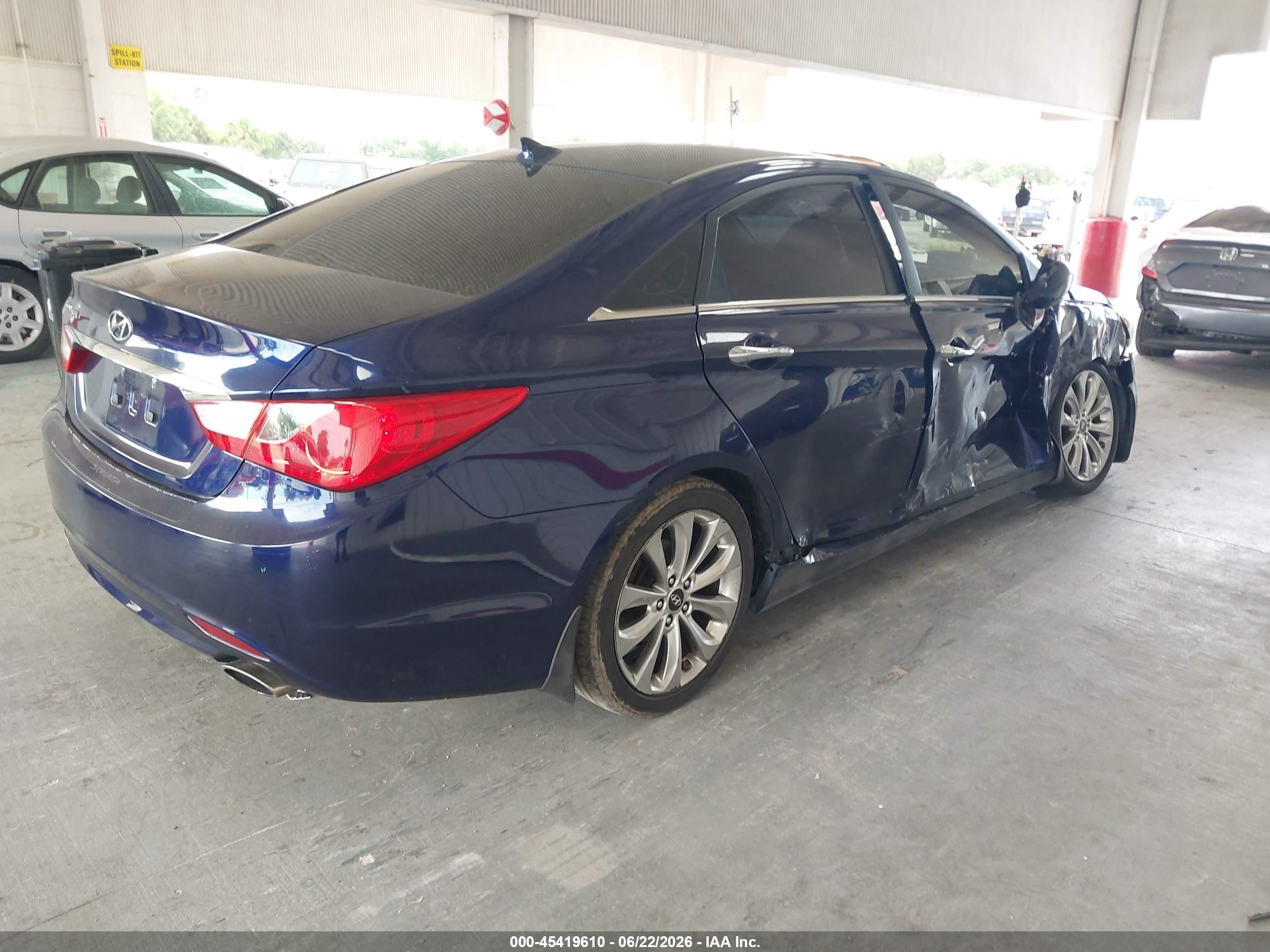 2012 Hyundai Sonata Se Blue vin: 5NPEC4ACXCH481315