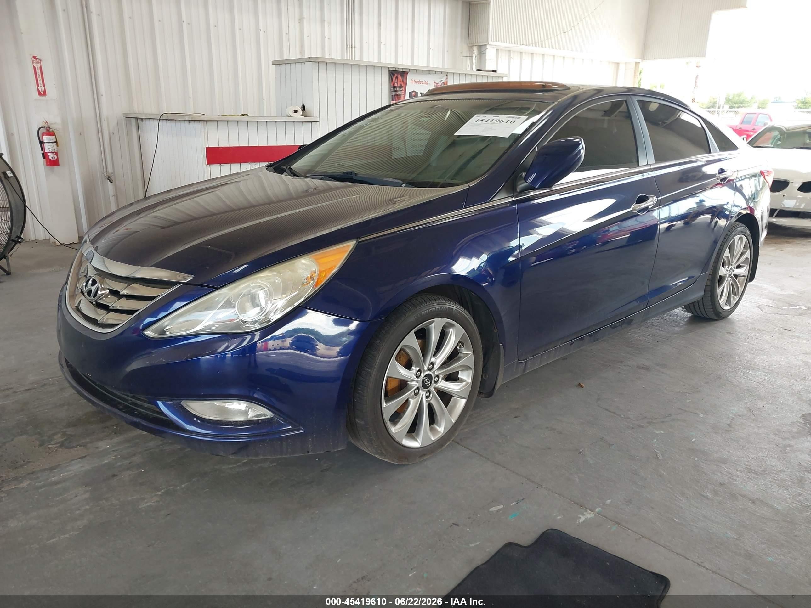 2012 Hyundai Sonata Se Blue vin: 5NPEC4ACXCH481315