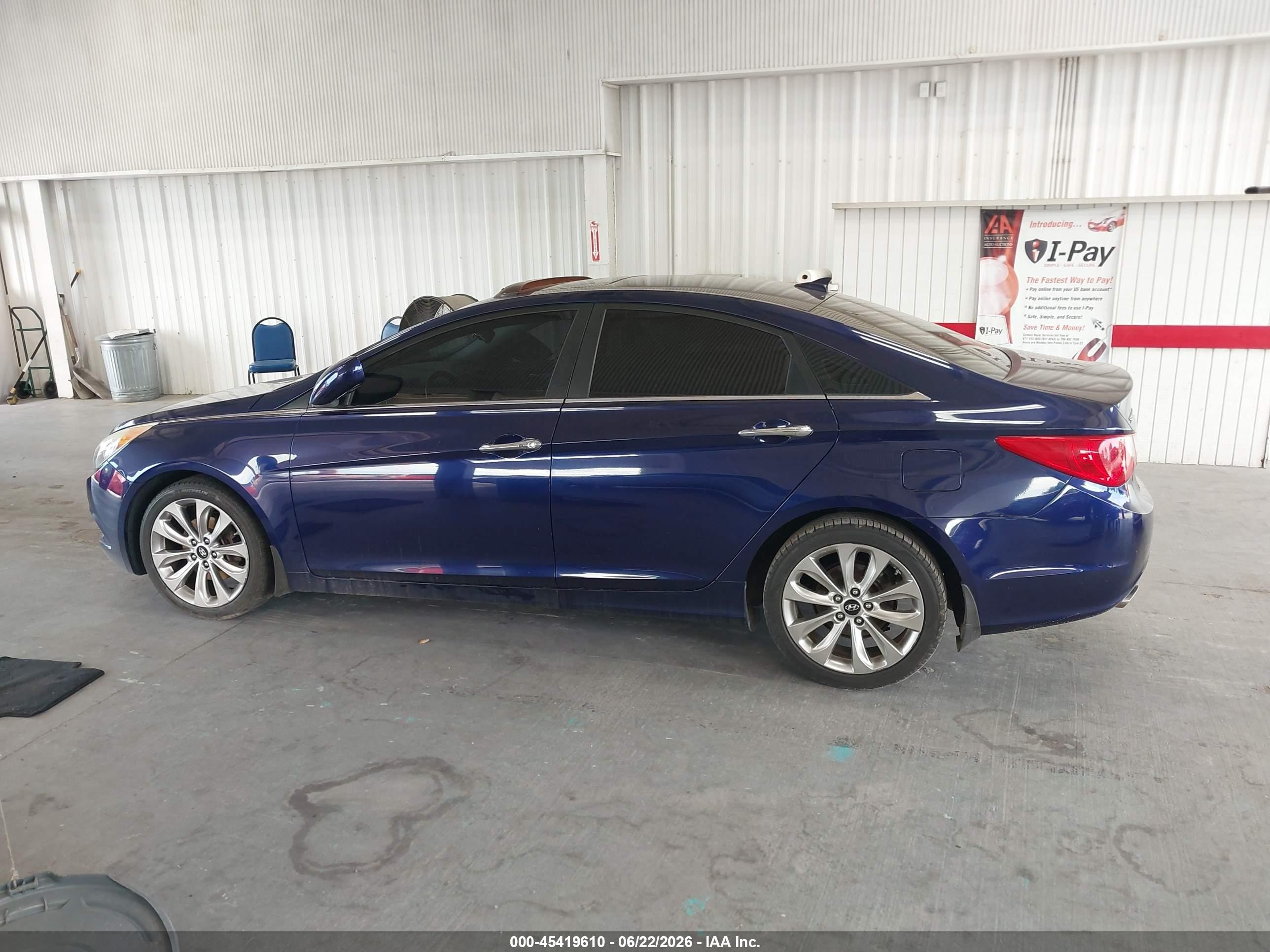 2012 Hyundai Sonata Se Blue vin: 5NPEC4ACXCH481315