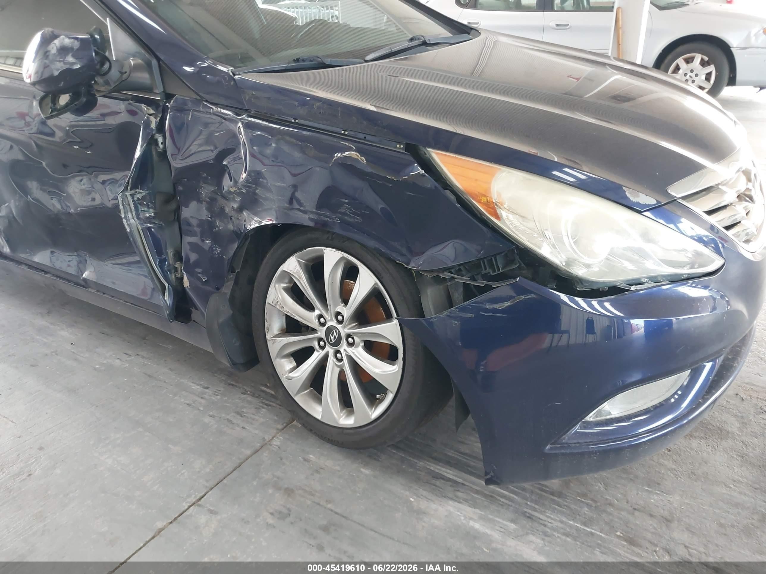 2012 Hyundai Sonata Se Blue vin: 5NPEC4ACXCH481315