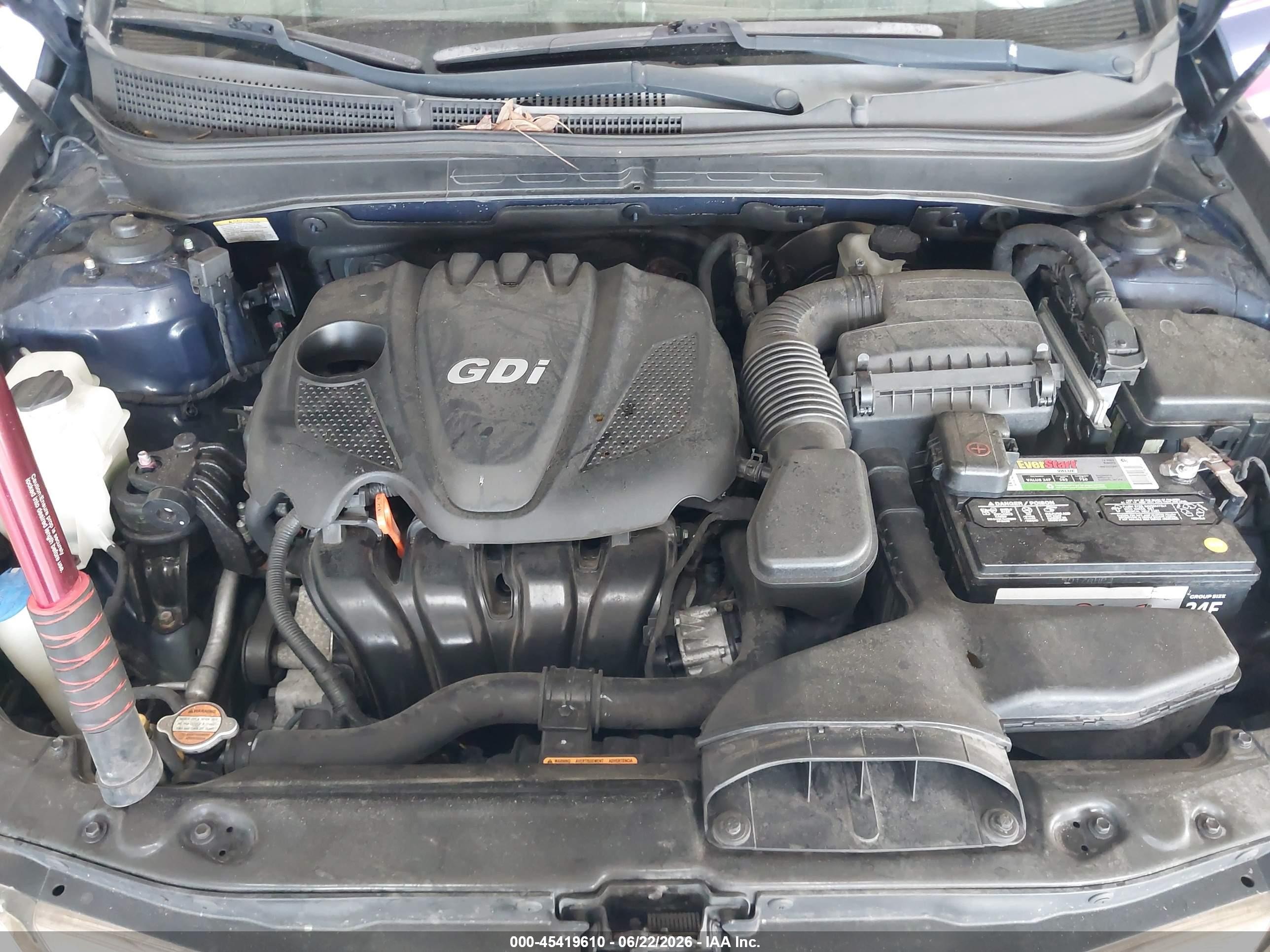2012 Hyundai Sonata Se Blue vin: 5NPEC4ACXCH481315