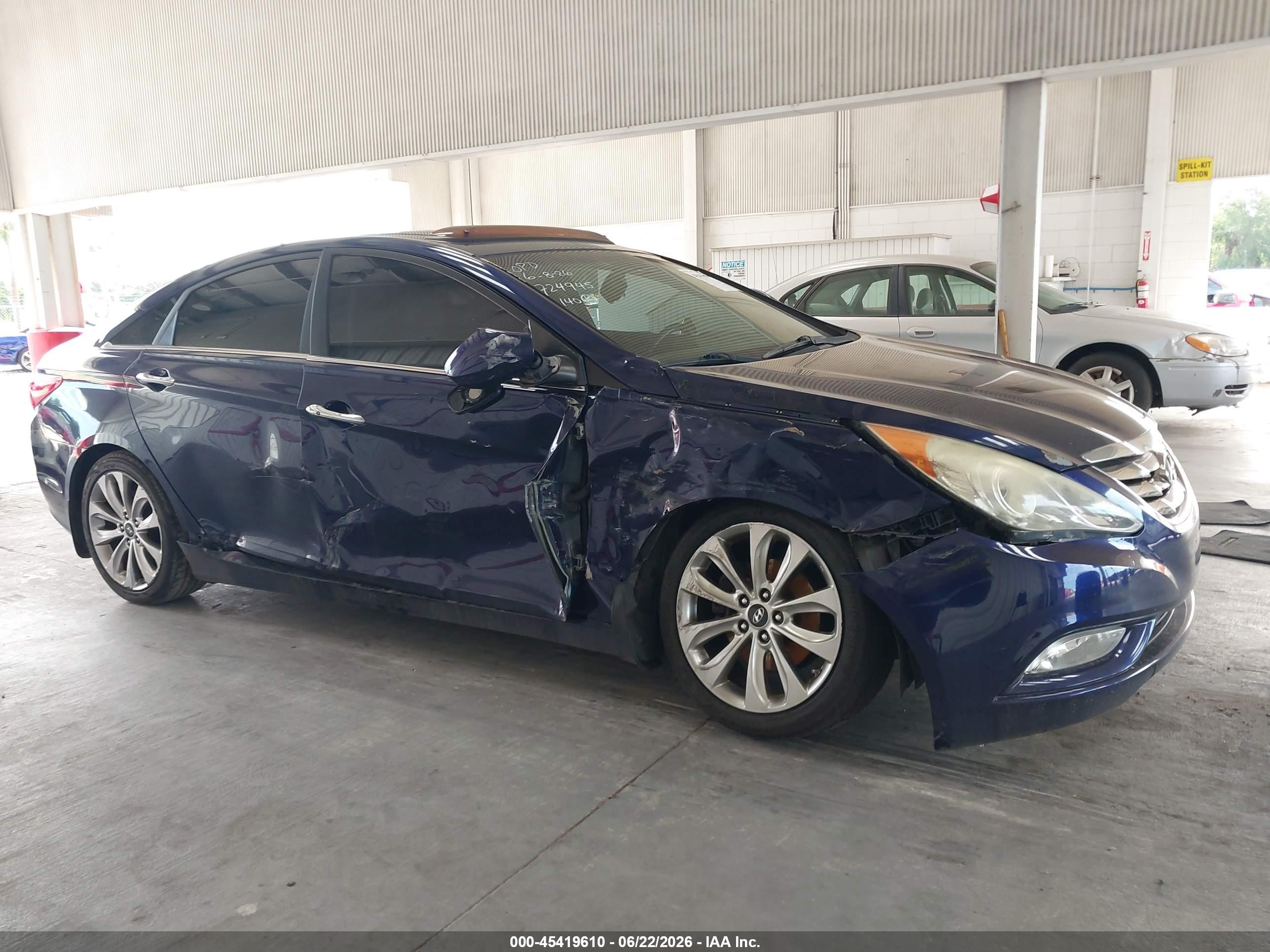 2012 Hyundai Sonata Se Blue vin: 5NPEC4ACXCH481315