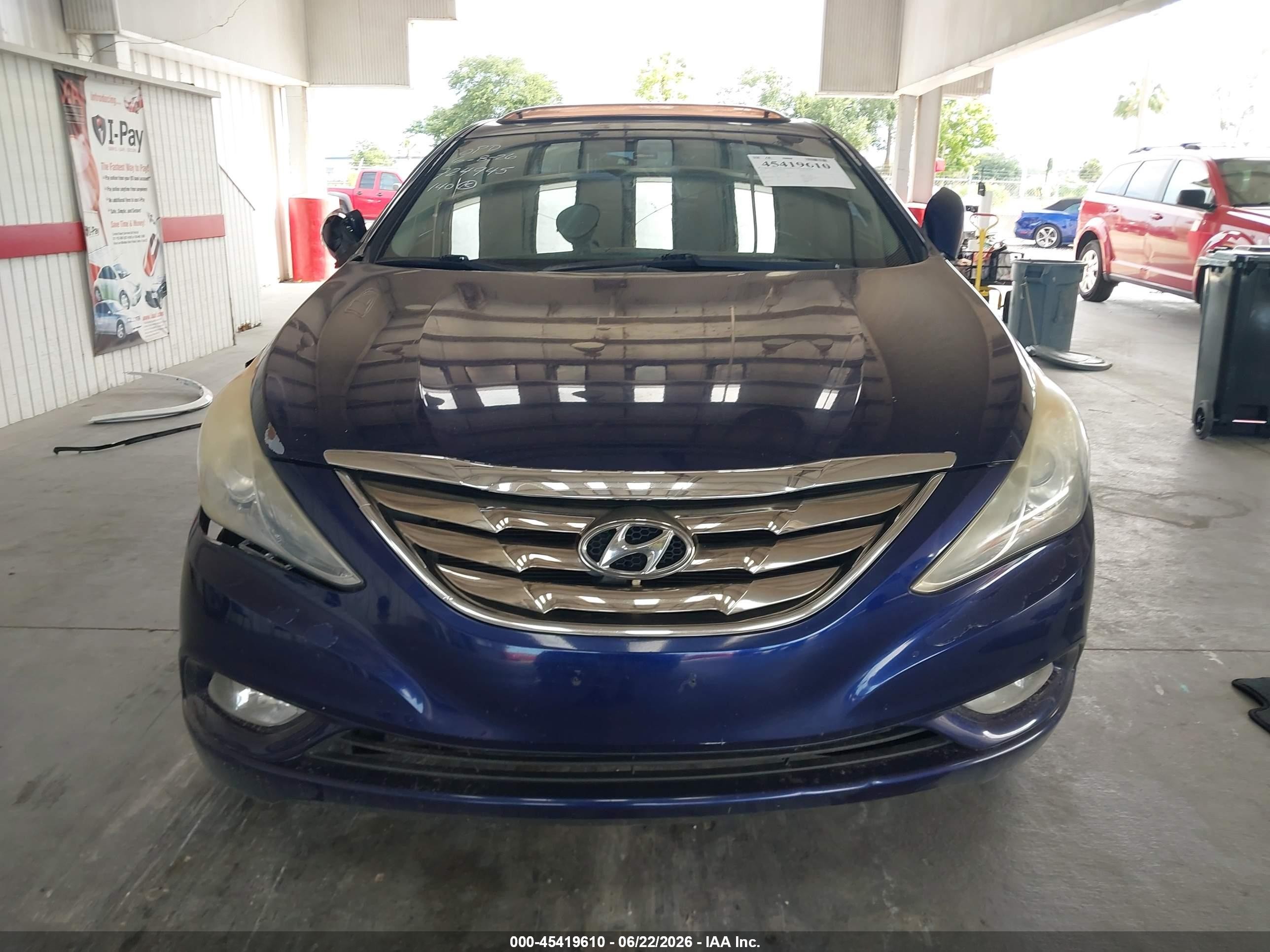 2012 Hyundai Sonata Se Blue vin: 5NPEC4ACXCH481315