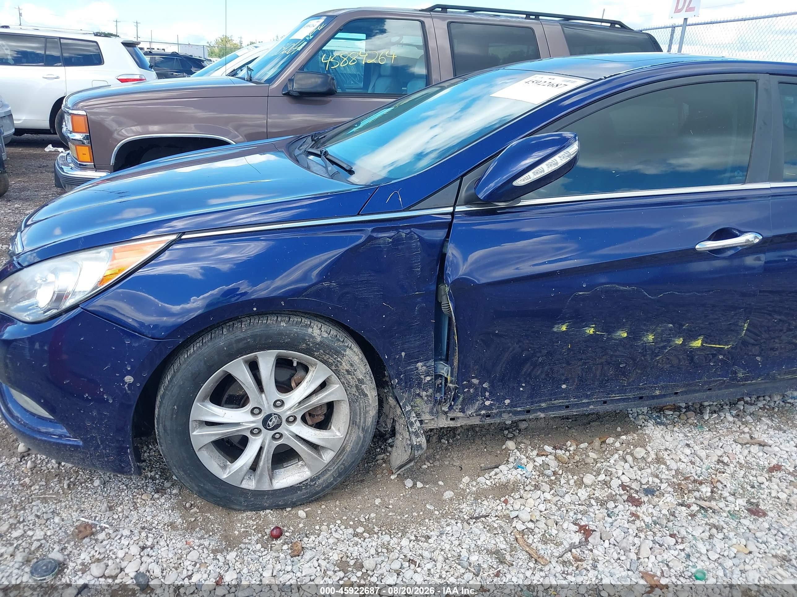 2013 Hyundai Sonata Limited Blue vin: 5NPEC4ACXDH515674