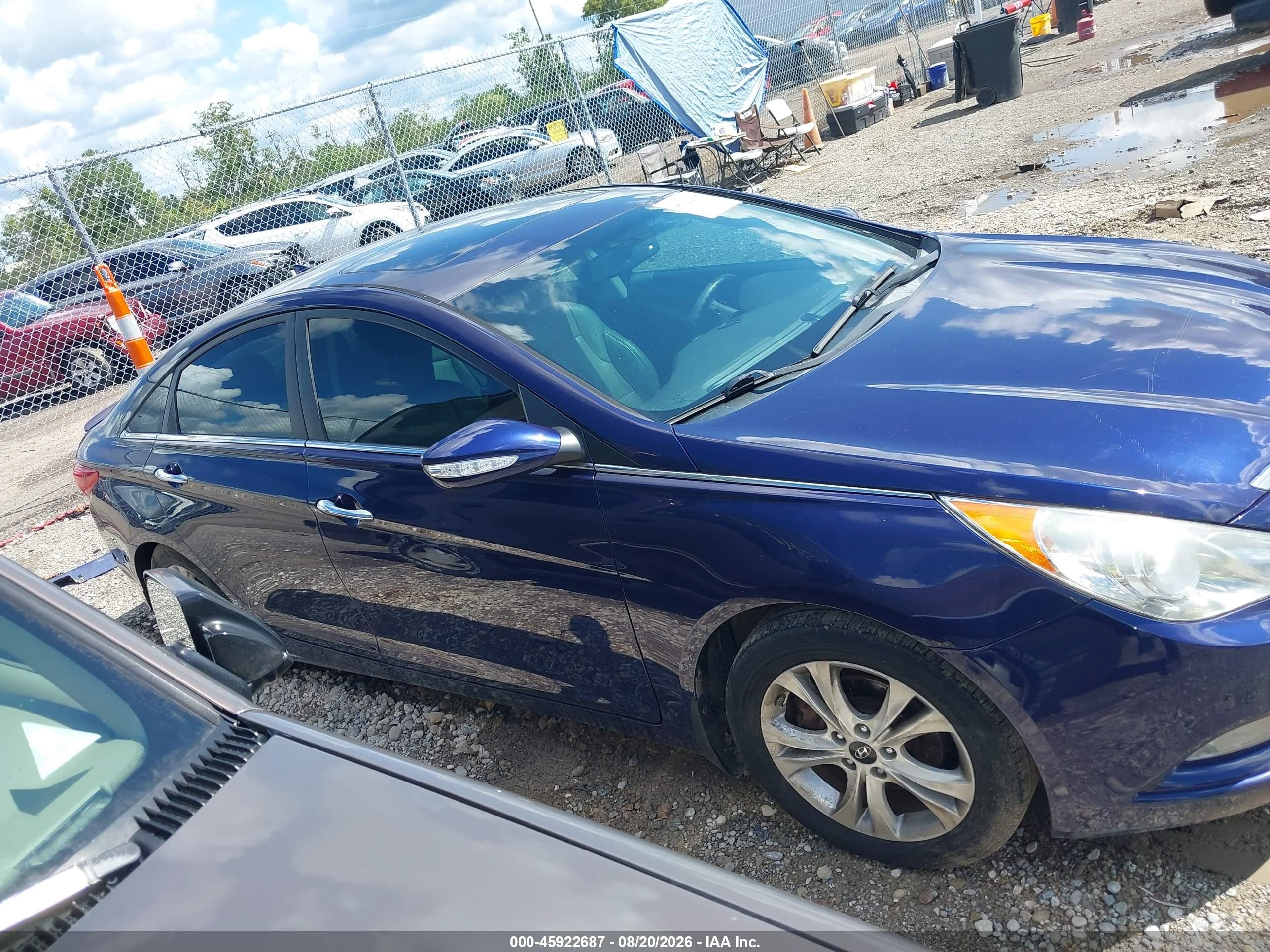 2013 Hyundai Sonata Limited Blue vin: 5NPEC4ACXDH515674