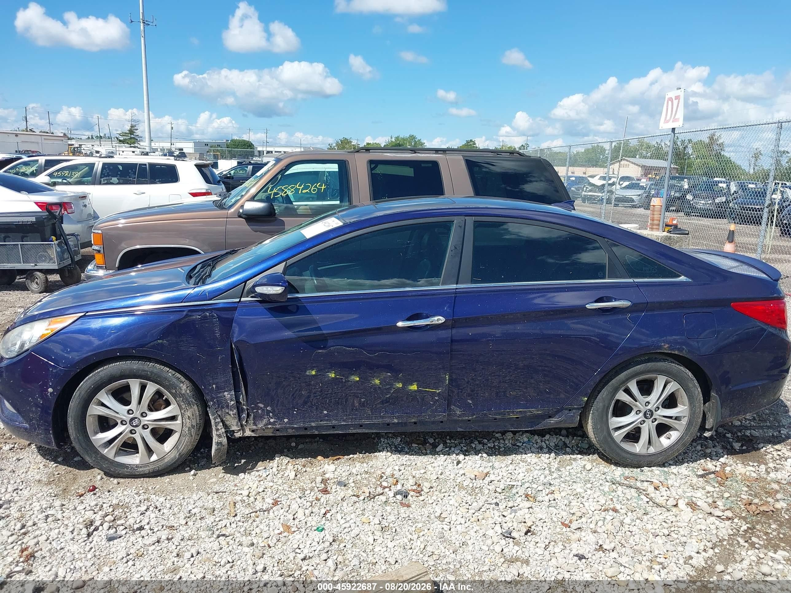 2013 Hyundai Sonata Limited Blue vin: 5NPEC4ACXDH515674