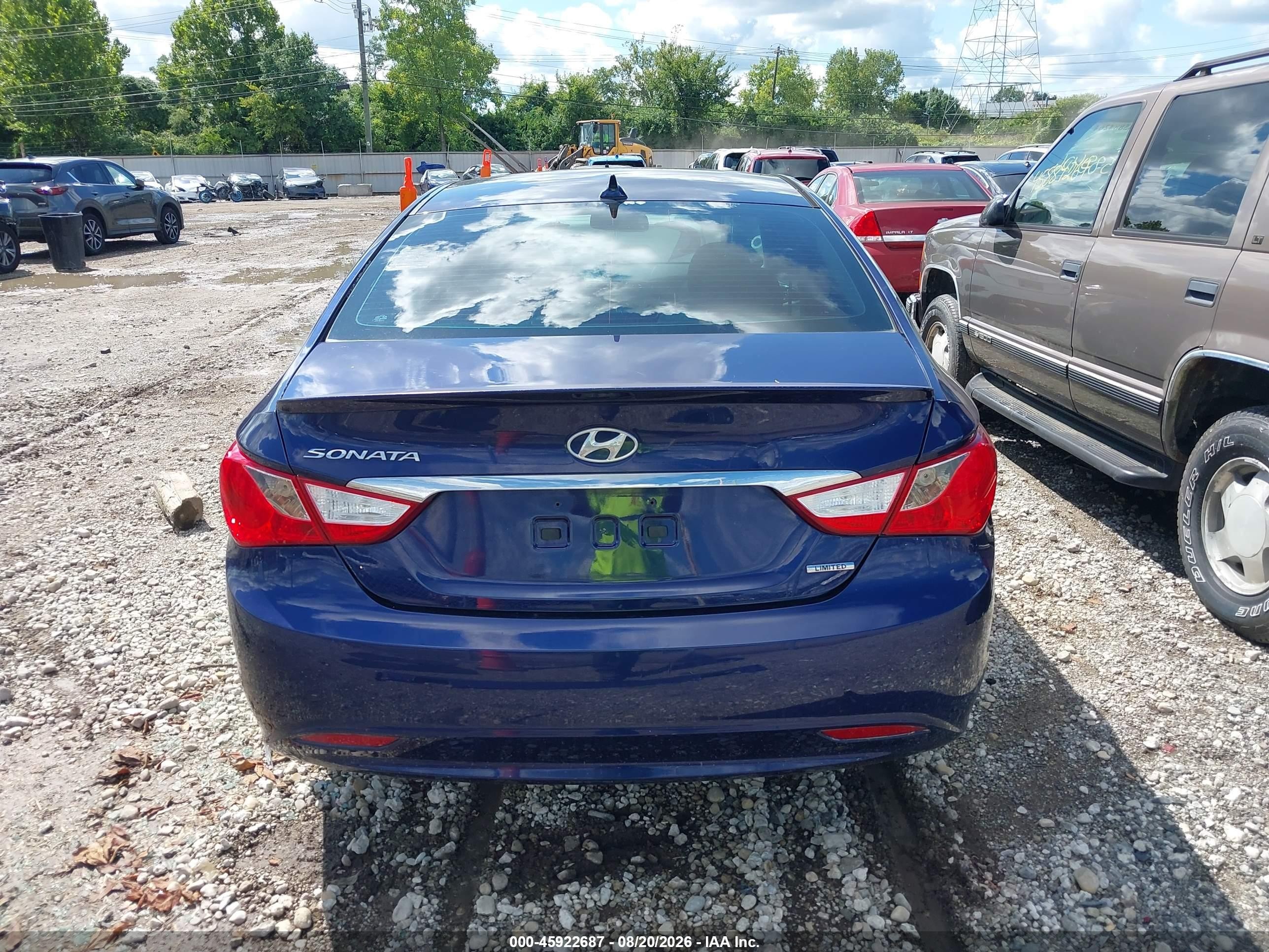 2013 Hyundai Sonata Limited Blue vin: 5NPEC4ACXDH515674