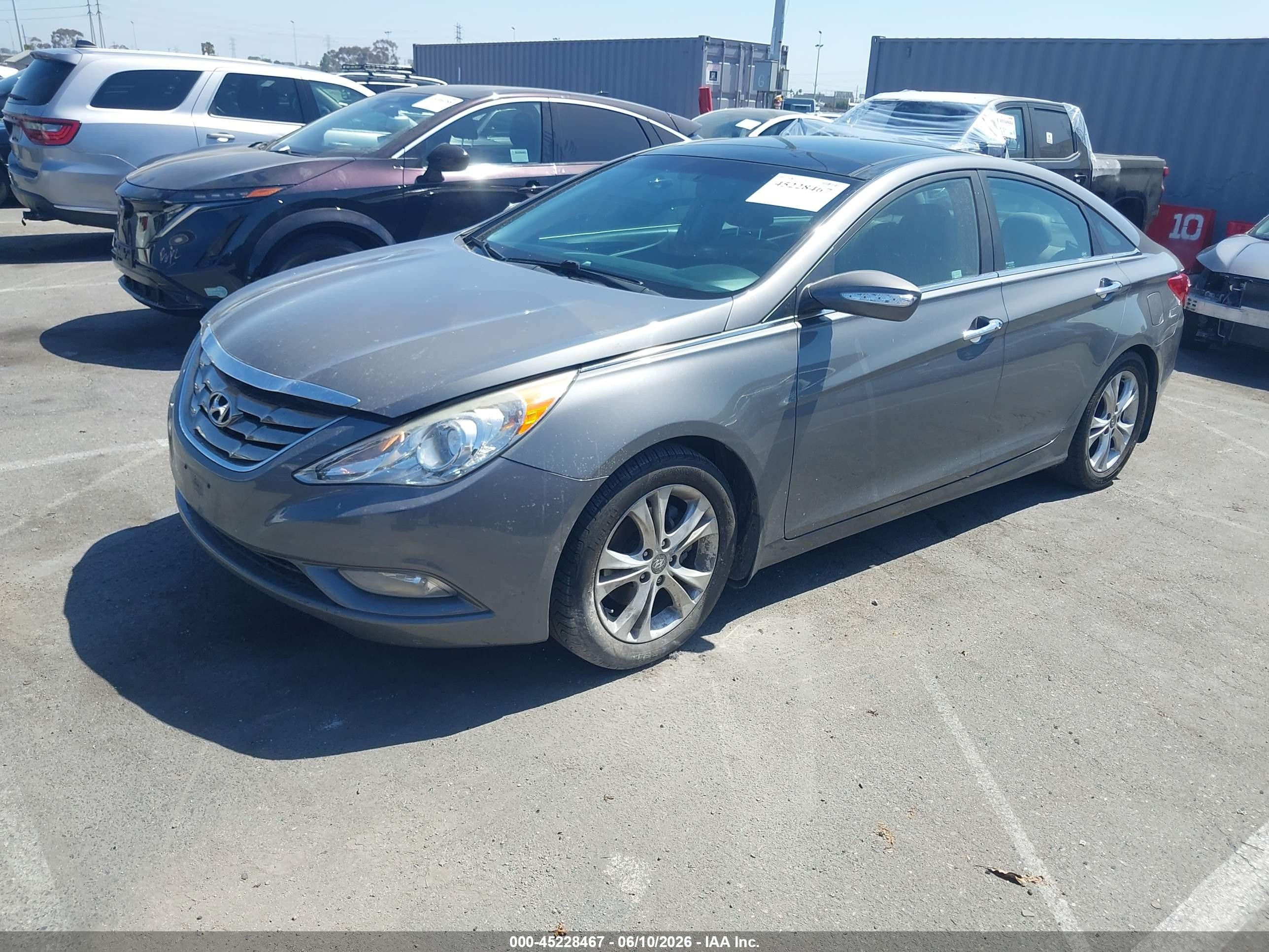 2013 Hyundai Sonata Limited Gray vin: 5NPEC4ACXDH548898