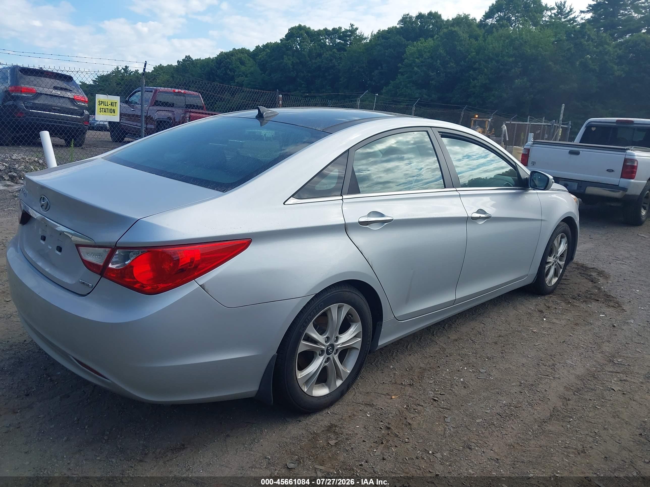 2013 Hyundai Sonata Limited Silver vin: 5NPEC4ACXDH603432