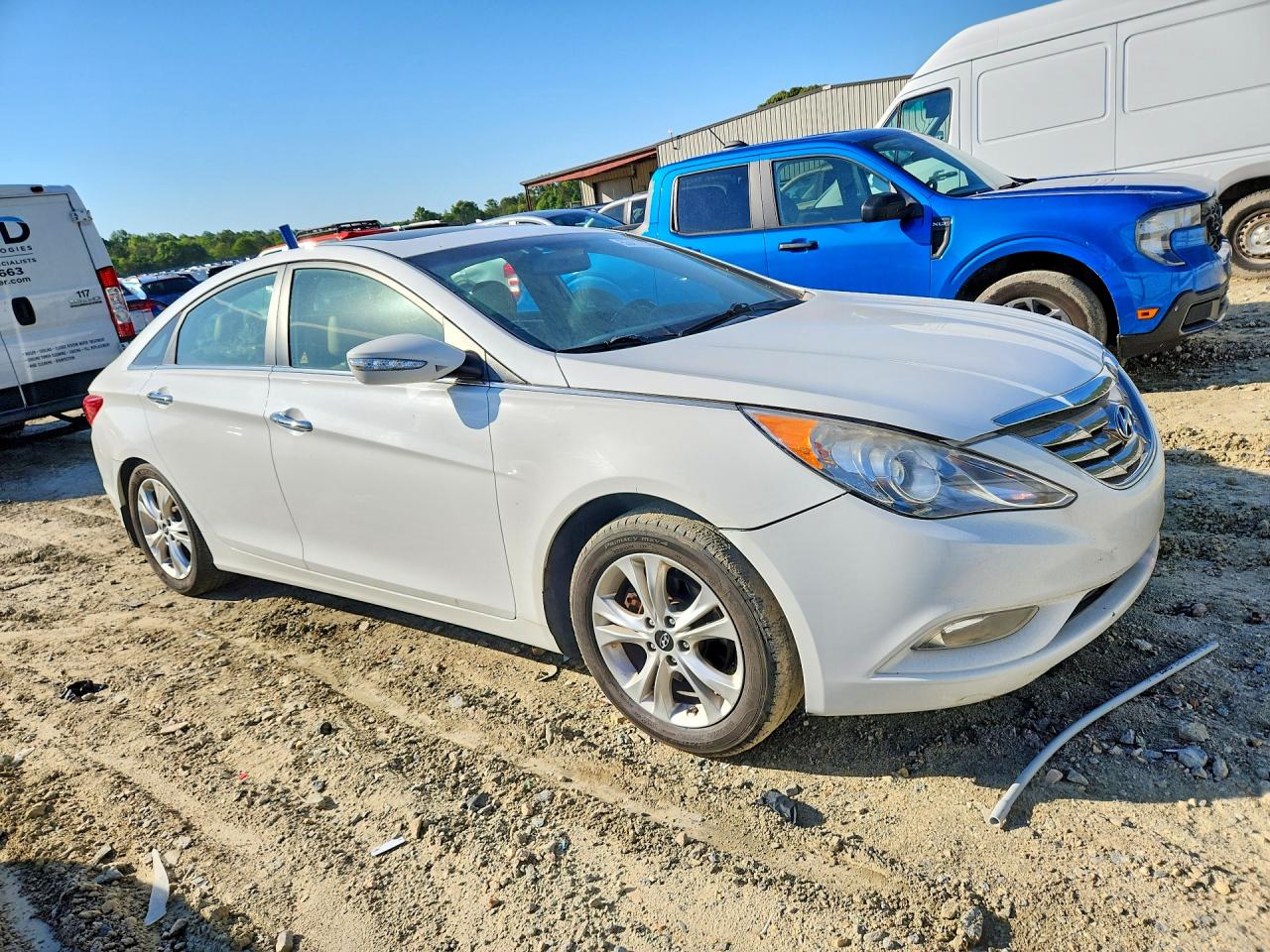 2013 Hyundai Sonata Limited White vin: 5NPEC4ACXDH622756